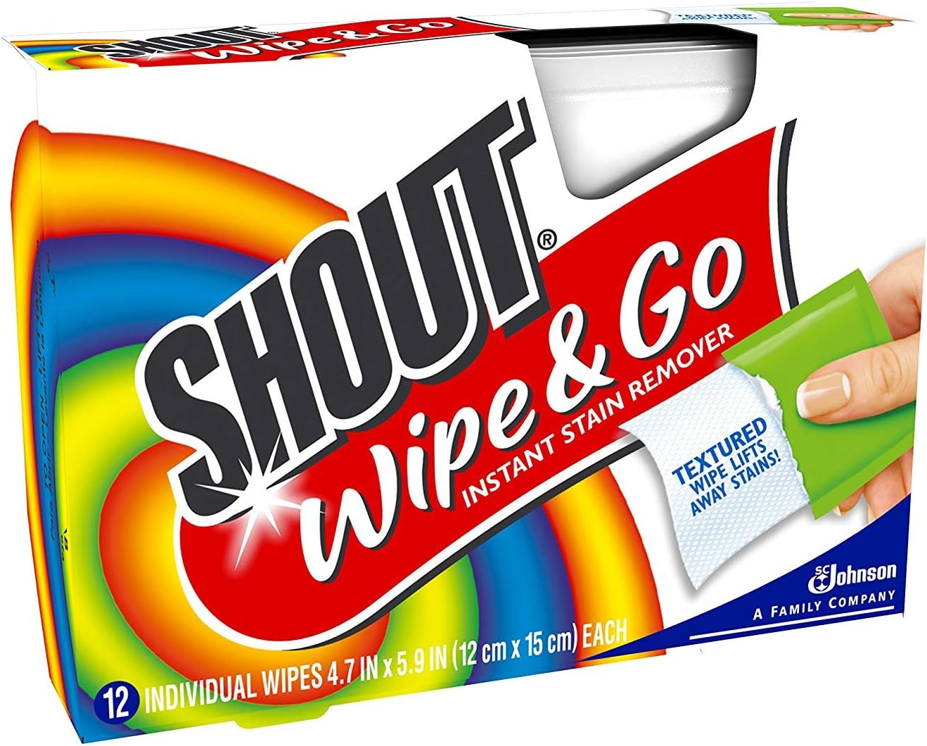 Shout Wipe & Go 12Ct Wipes 4 Pack, Multicolor image number 4