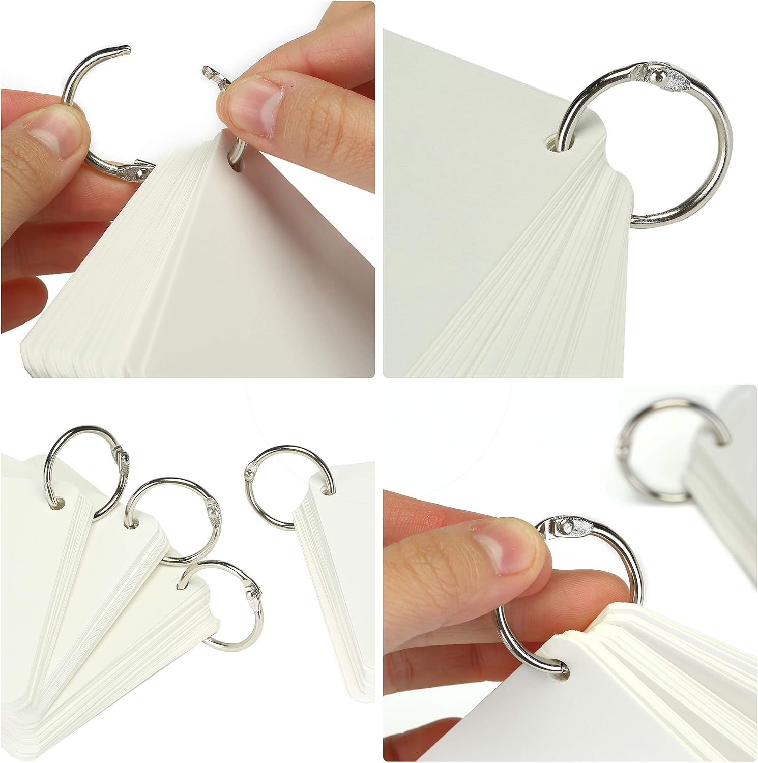 Mr. Pen- Loose Leaf Binder Ring, 40 Pack, Binder Rings 1 Inch, Metal Rings for Index Cards, Back to School Supplies image number 2