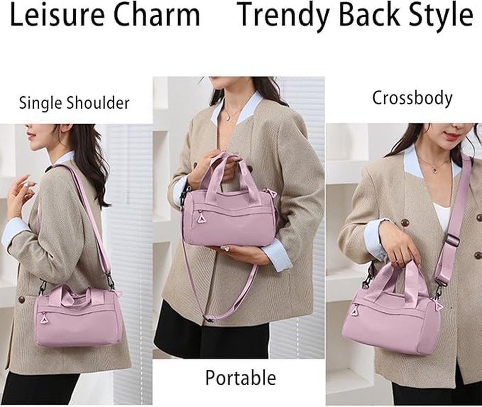 Mini Gym Bag for Women, Small Duffle Bag with Adjustable Shoulder Straps for Sports & Fitness, Lightweight Travel Bag - CRFY image number 1