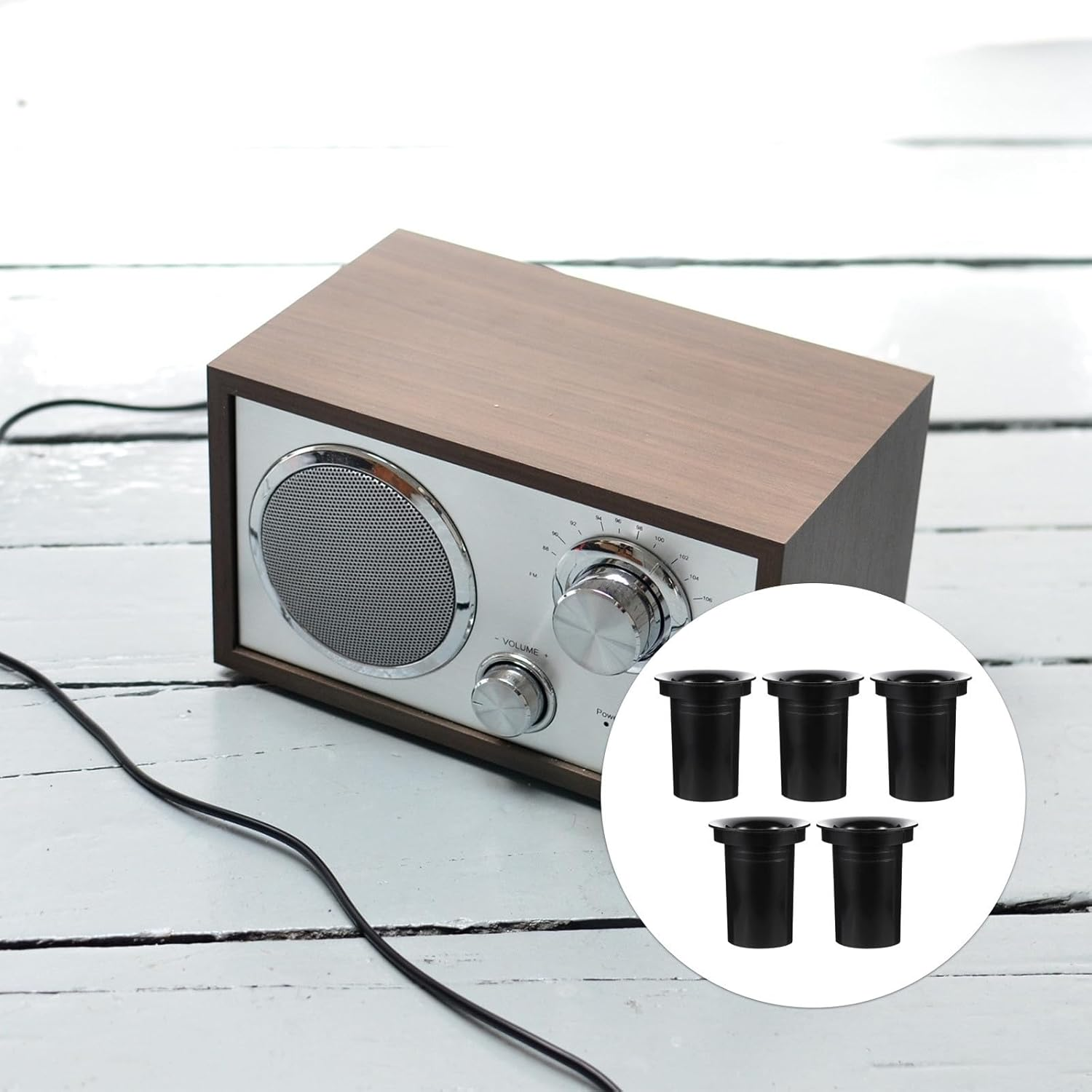 5Pcs Replacement Subwoofer Port Tube 82X110Mm Plastic Speaker Air Outlet Woofer Box Port Tube for Home Audio Speaker Accessories image number 4