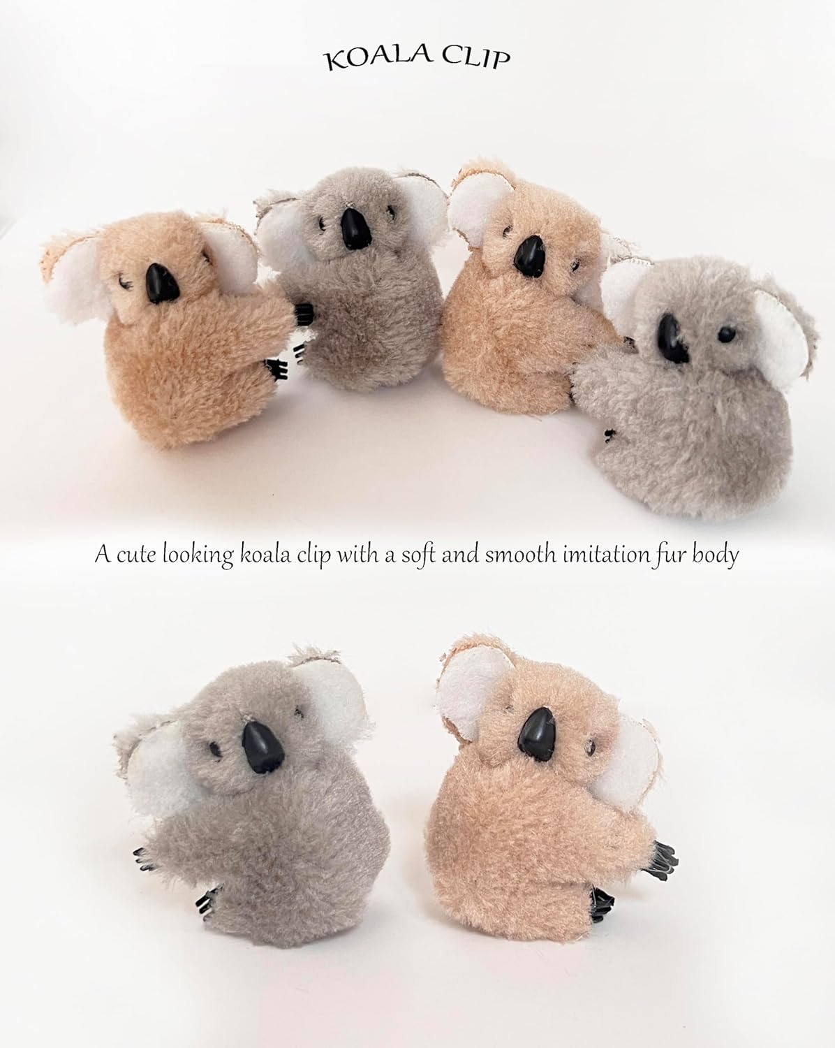 20Pcs Koala Clip Pencil Buddy Clip on Pencil Topper Animal Hungers Koala Birthday Party Favors