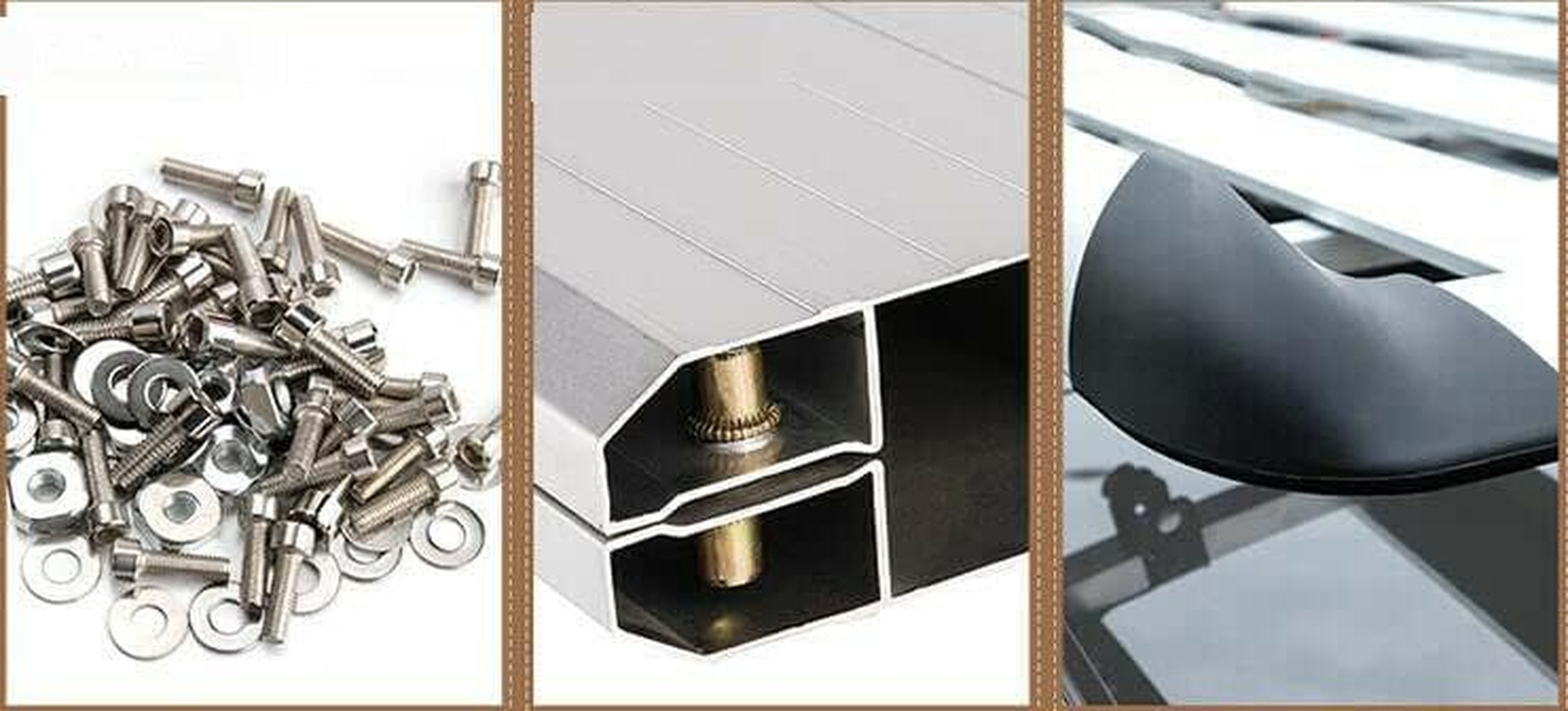 140 * 100 Silver Single Car Roof Rack Aluminium Alloy Suv4X4 Cargo Luggage Carrier Cross Bar image number 4