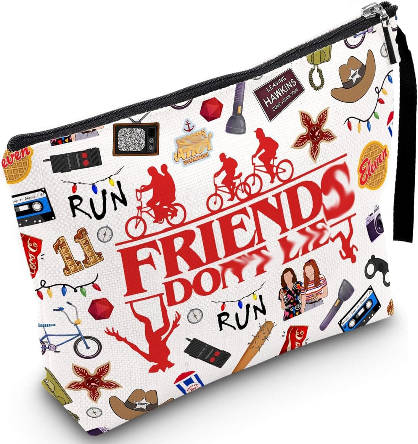 Friendship Travel Makeup Bag, Cool Thing Merch Gifts, Large Capacity Cosmetic Bags for Women with Handle, Valentines Day Gifts for Girlfriend Bestie Sister Toiletry Organizer Christmas Birthday Favor image number 4