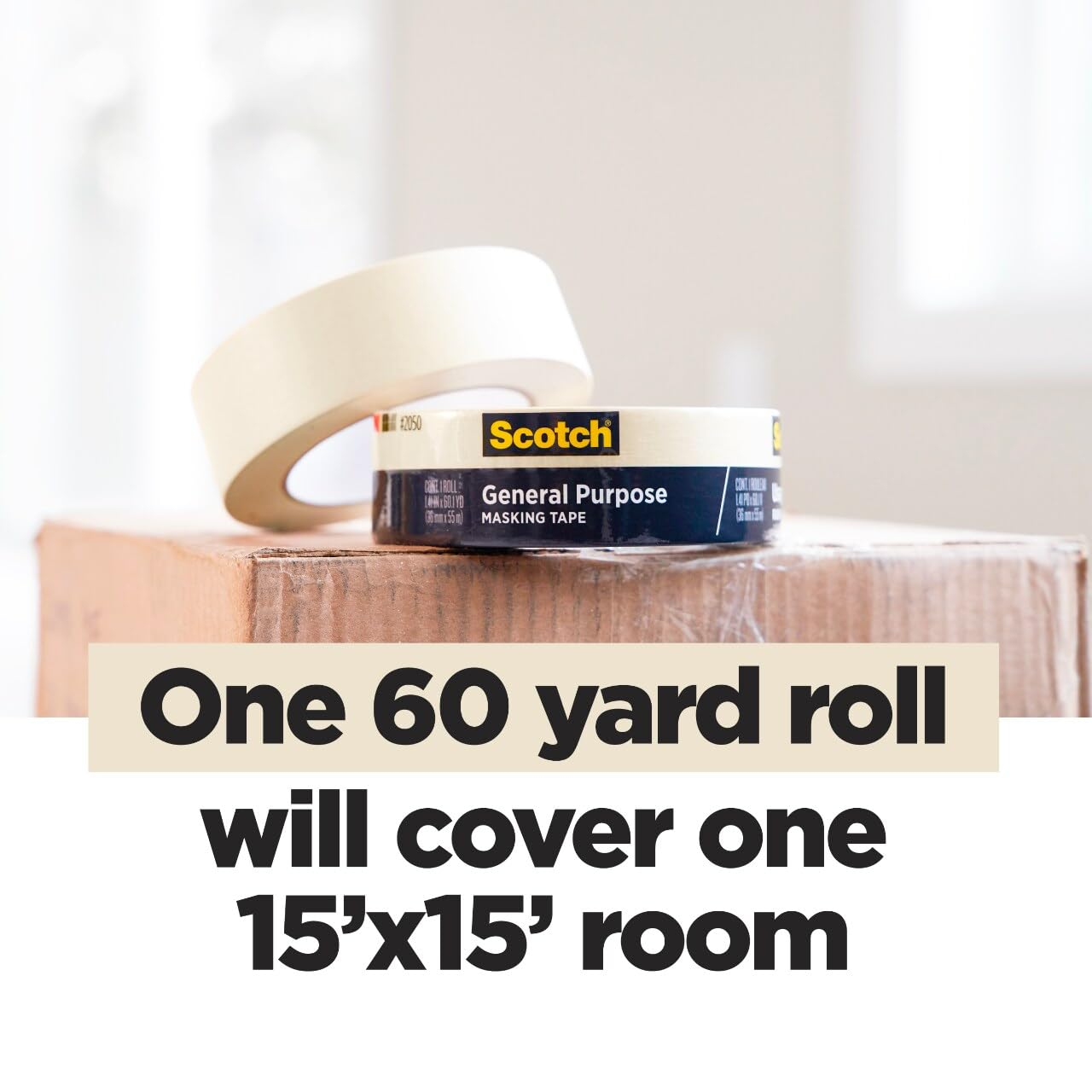 Scotch General Painting Masking Tape 48Mm X 55M 2050 image number 1