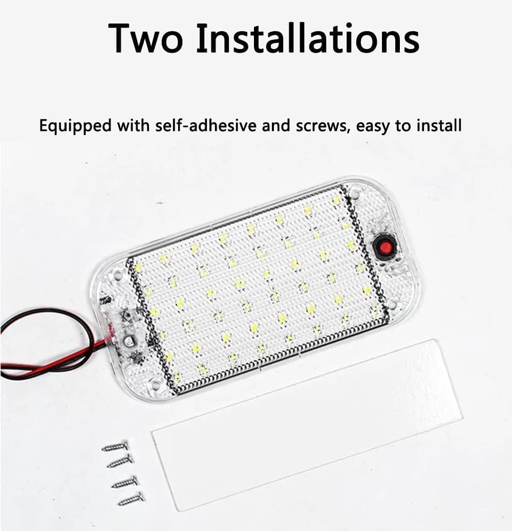 12V LED RV Lights with On/Off Switch - 5W Daylight 500LM, Interior Lighting for RV Van Trailer Camper Boat - Pack of 4 image number 3