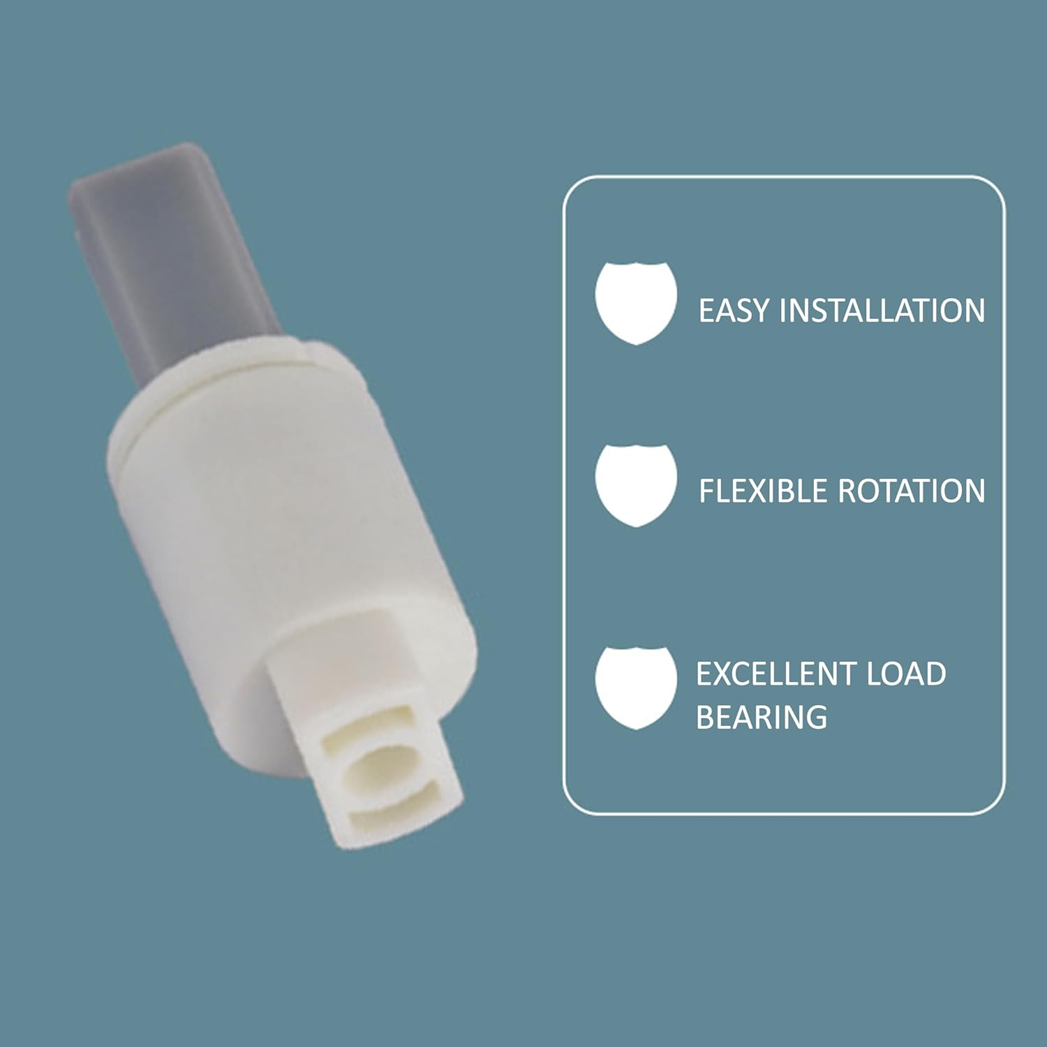 Toilet Seat Damper Set, 2-Pack Universal Soft Close Mechanism, Swivel Buffer for Bathroom Seat Repair (Clock Wise) image number 6