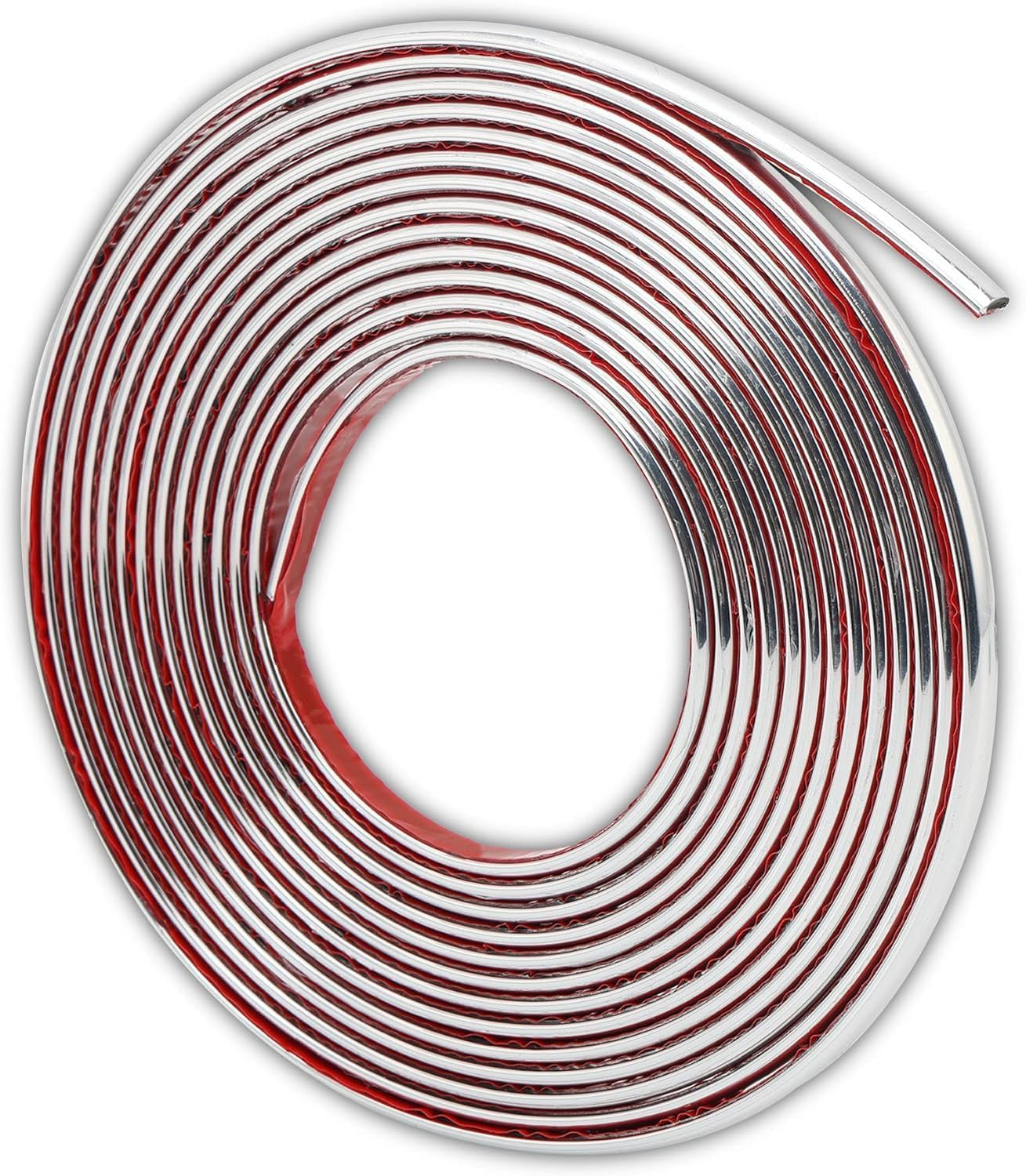 Silver Self Adhesive 3D Wall Edging Strip Peel and Stick Trim Seam Wall Sticker Decor Tape Decorative for Ceiling/Corner/Mirror/Furniture/Door/Wardrobe/Home and Auto Decor (0.8CM*5M/0.31IN*16.4FT) image number 4