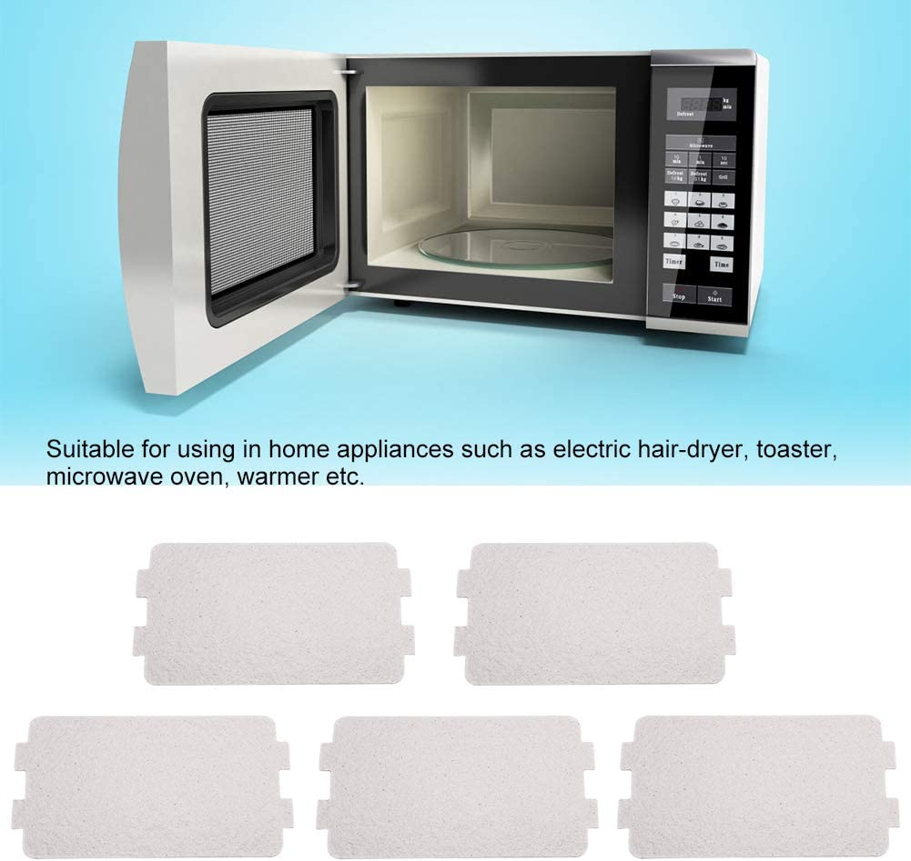 5 PCS Waveguide Cover, Universal Microwave Oven Mica Plate Sheet, Microwave Oven Repairing Replacement Part for Home Kitchen Office Restaurant Microwave Replacement Accessory image number 5