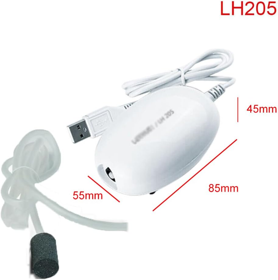 USB Silent Oxygen Increasing Air Pump Filter for Small/Medium Fish Tank Aquarium