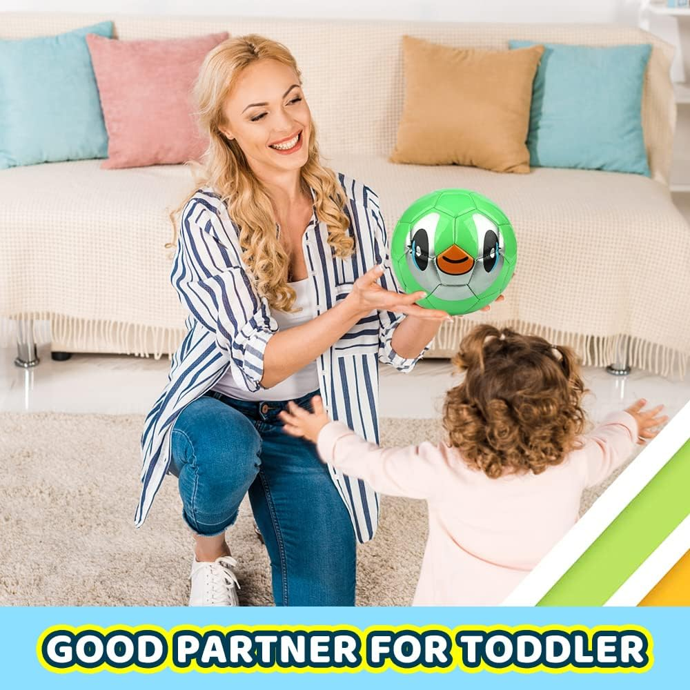 Dilabnda Mini 6.3 Inch Kids Toy Rubber Football Soft Balls Sports Ball Outdoor Activity Game for Teens Dodgeballs Playground Beach Pool Balls for Toddlers Adults (3 Pack) image number 5