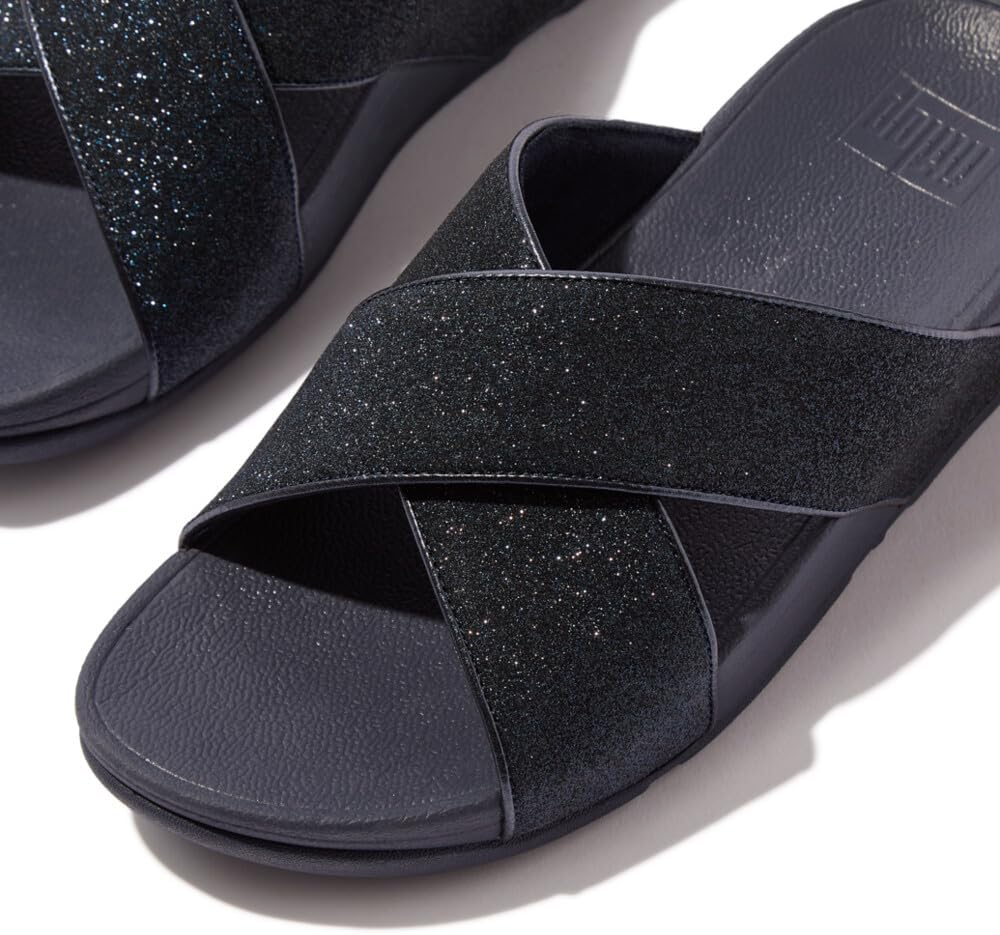Fitflop Women'S Lulu Glitterdust Cross Slides Sandal image number 3