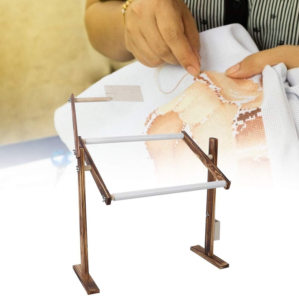 Cross Stitch Frame, Cross Stitch Stand, Thick round Roller Home for Shop Craft Accessory Embroidery Work image number 3