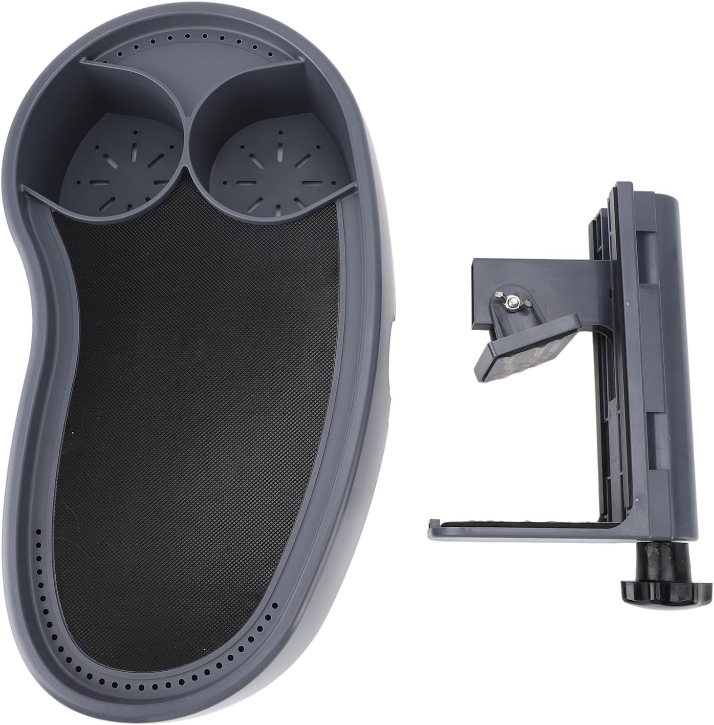 LICAEVEY Hot Tub Tray, Adjustable, anti Slip, Cup Holder, Grey Plastic, Rectangular, 40X20X17.5Cm, 1240G, 2 Pack image number 4