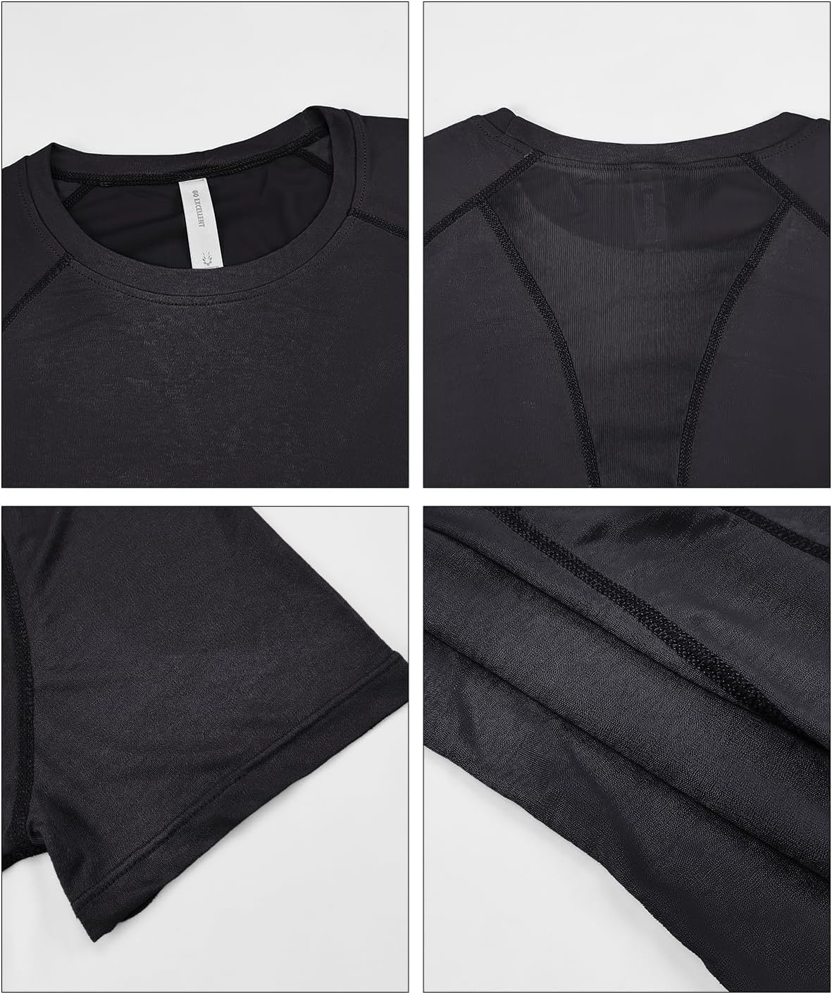 SHEKINI Sports Shirt Women'S Short Sleeve Sports Tops Women'S Crew Neck Activewear T-Shirt Lightweight Breathable Back Mesh Fitness Running Shirt Yoga Sports Top Clothing image number 5