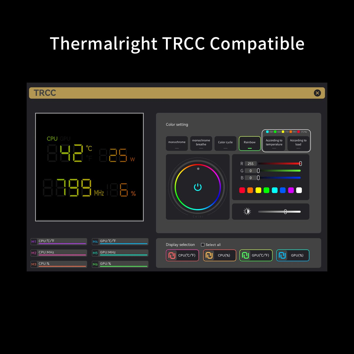 Thermalright Phantom Spirit 120 Vision Snow CPU Air Cooler, Twin Tower Radiator 2150RPM Speed,480X480 Resolving Power IPS Screen with 3.95In,Computer Cooler for Intel Lga1851/1700/115X,Am4/Am5 image number 1
