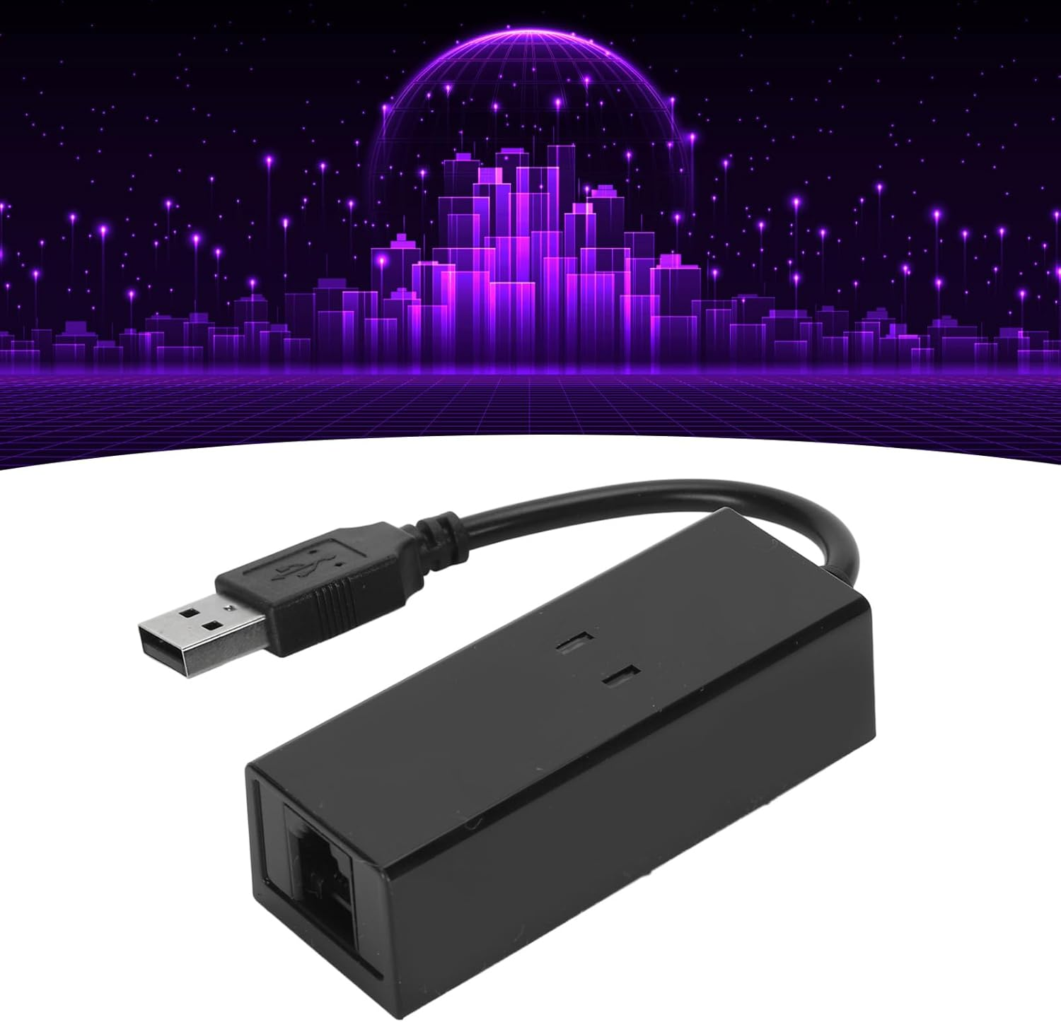 USB 2.0 Fax Modem, External Hardware Dial Up, USB 56K External Dial up Fax Data Modem Plug and Play Computer Laptop Fax Modem for 10 8 7