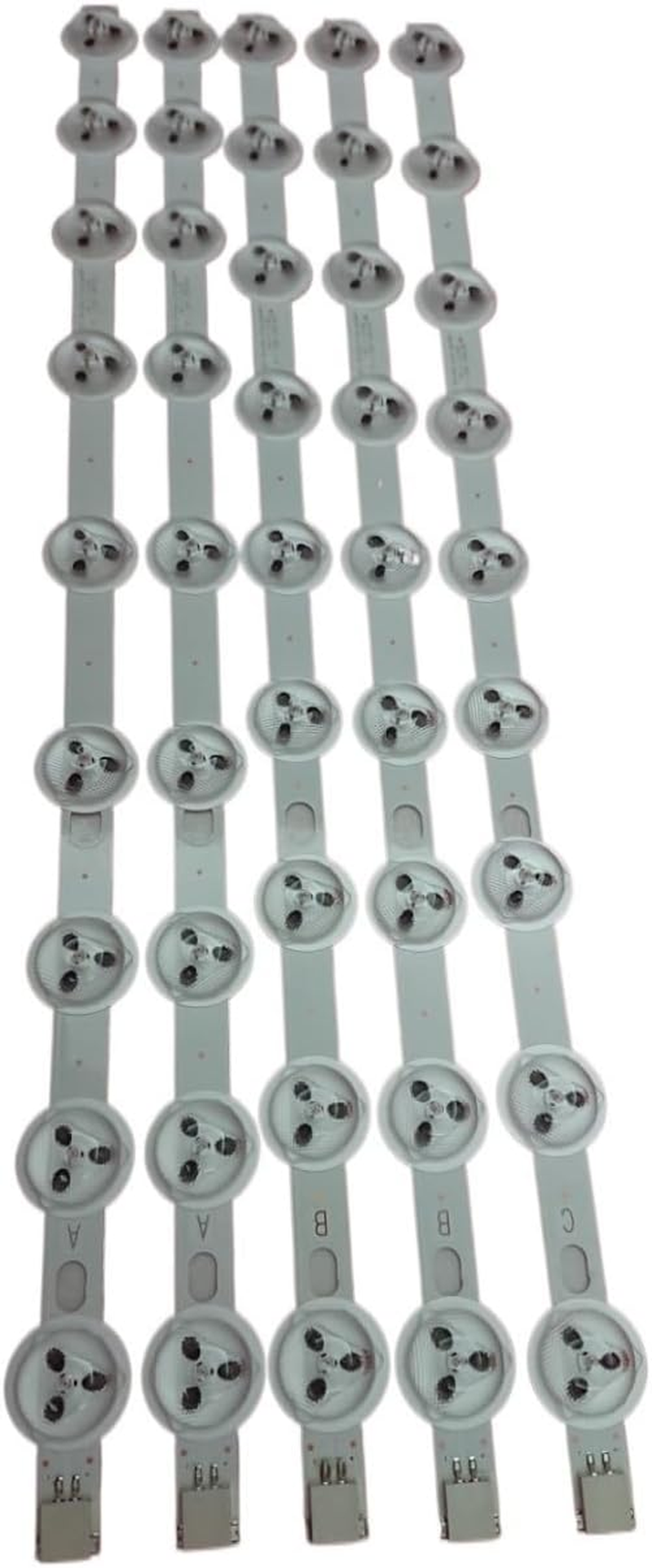 ZJSCNBE LED Backlight Strip Fit for 40" NDV a B C TV 40L3433DG 40L3451Dn 40L3433DG TV VES390UNDC-01 VES400UNDS-01 Ves400Unds-02(5Pcs Set for 1 TV)