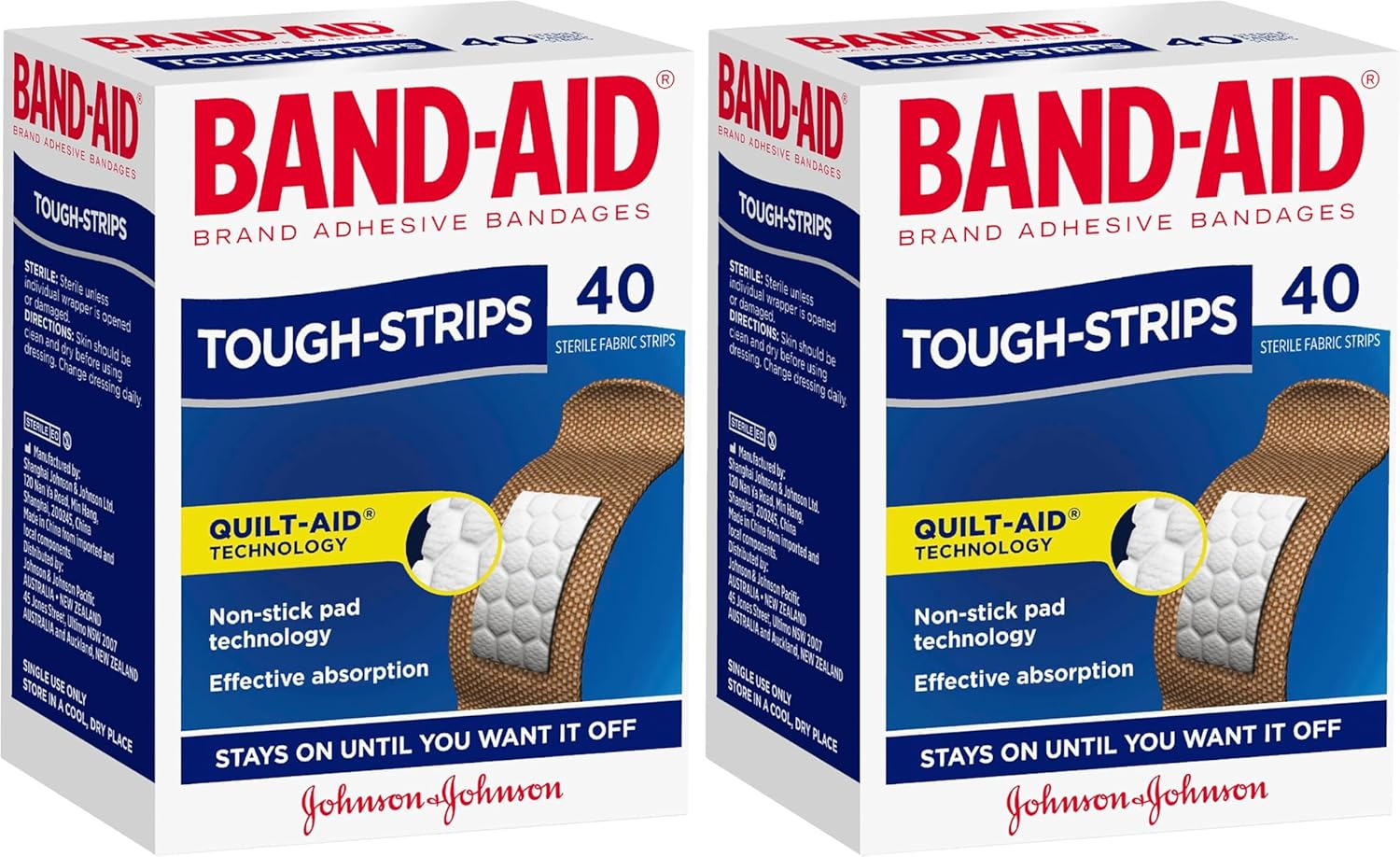 Band-Aid Waterproof Tough Strips 80 Pack |Non-Stick Pad Technology| Strengthened Protection| Super Stick image number 3