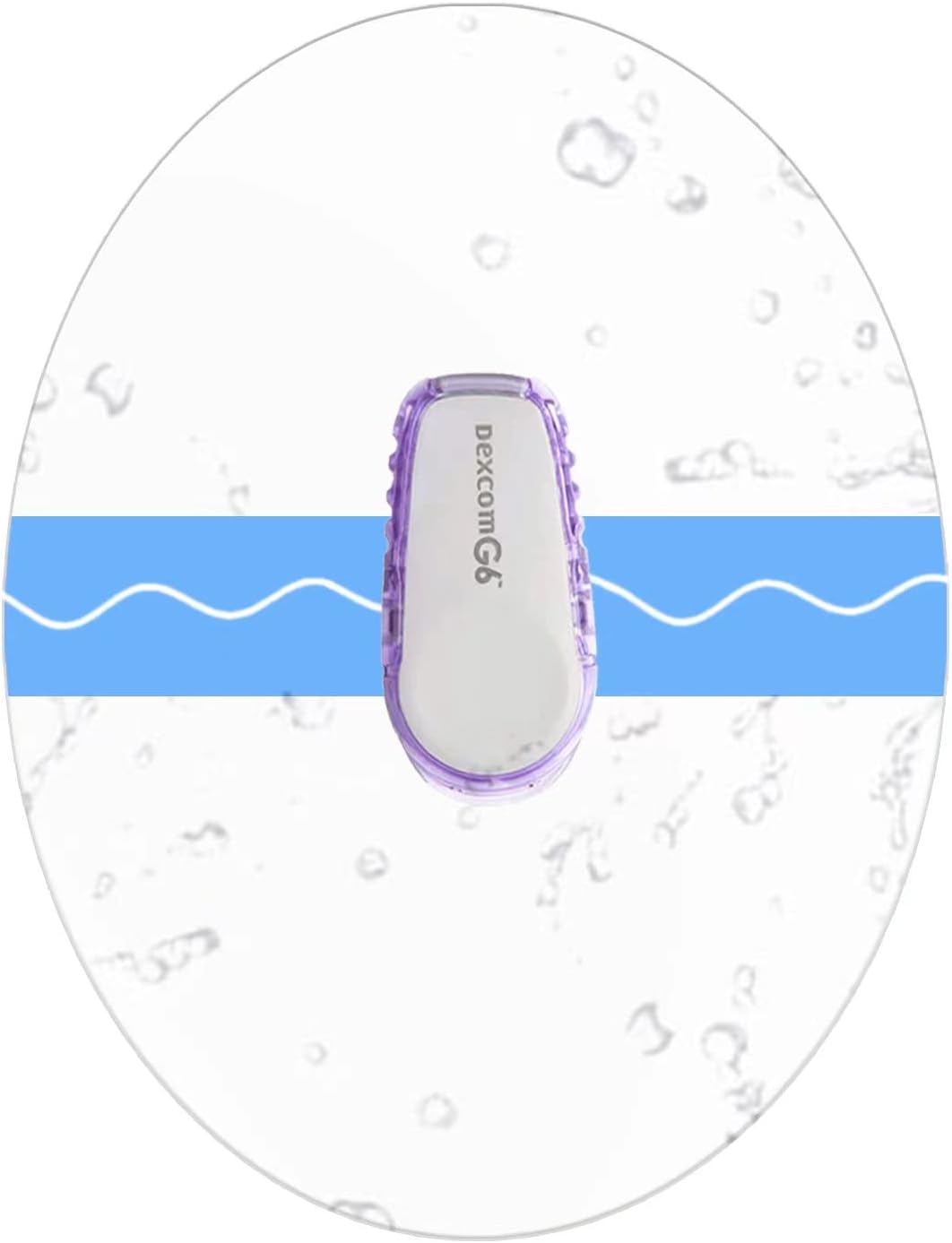 40 Pack Dexcom G6 Adhesive Patches,Waterproof and Transparent Dexcom G6 Overpatch for 10 Days Long Stay Fixation Monitor Protection，Easy to Use Pre-Cut Adhesive Tape image number 3