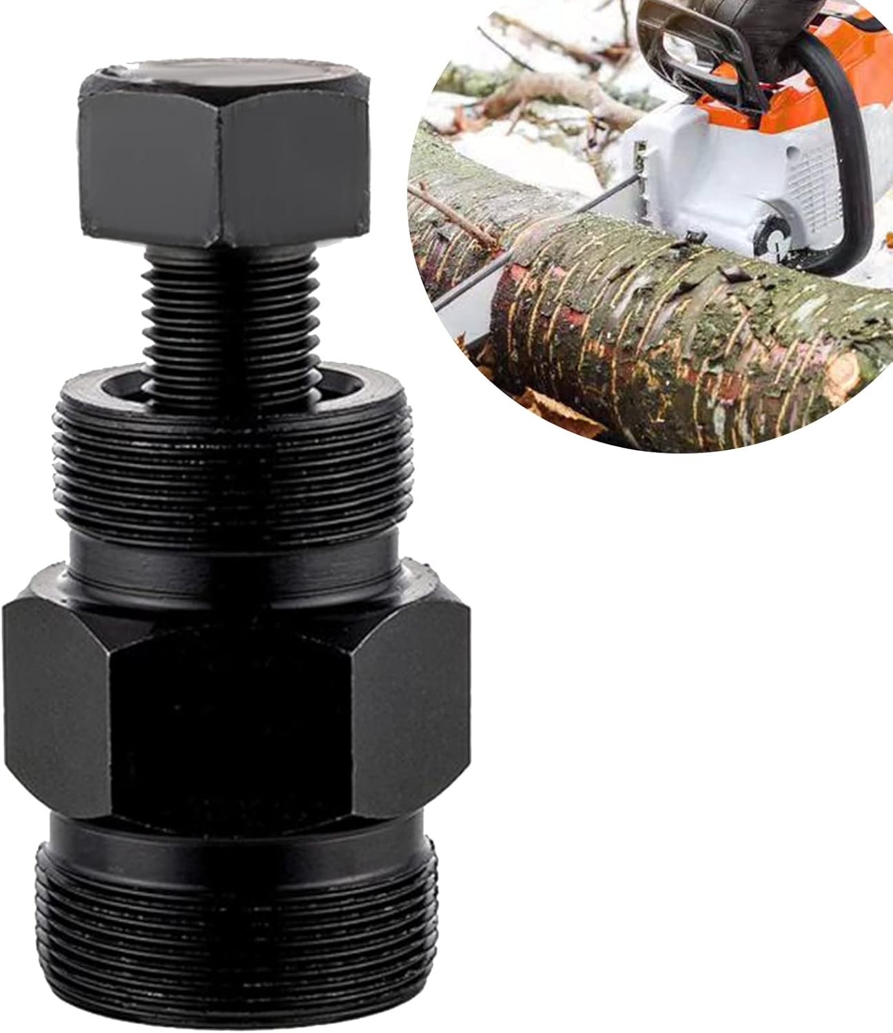 Flywheel Puller Chainsaw Repair Kit 22Mm & 26Mm Thread for Stihl 026 036 046 066 MS440 045 046 MS460 MS280 Chainsaw 1110 890 4500 Flywheel Puller Removal Tool image number 5