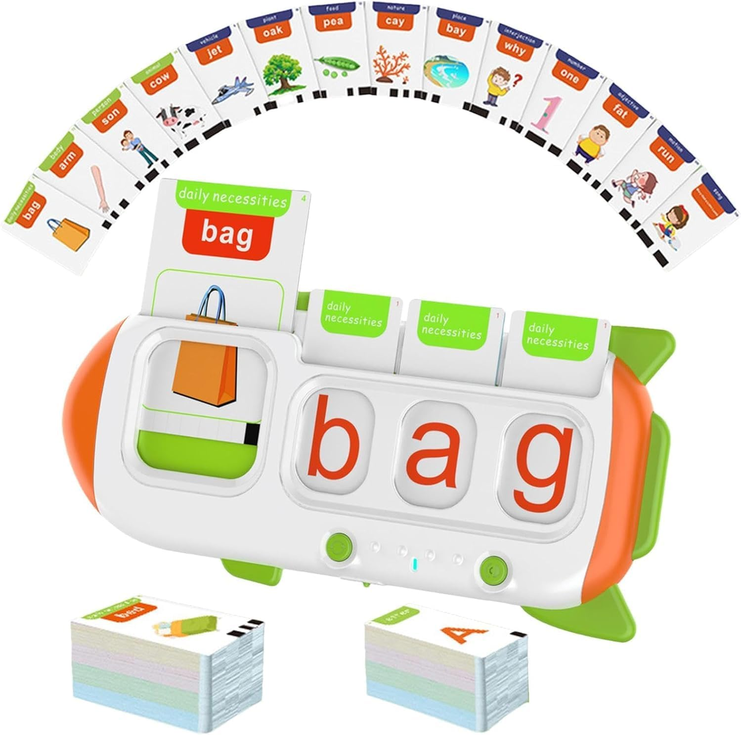 Alphabet Talking Flash Cards for Kids 3+ Years Old, Spelling Games, Teach Kids ABC Letters & Words image number 2