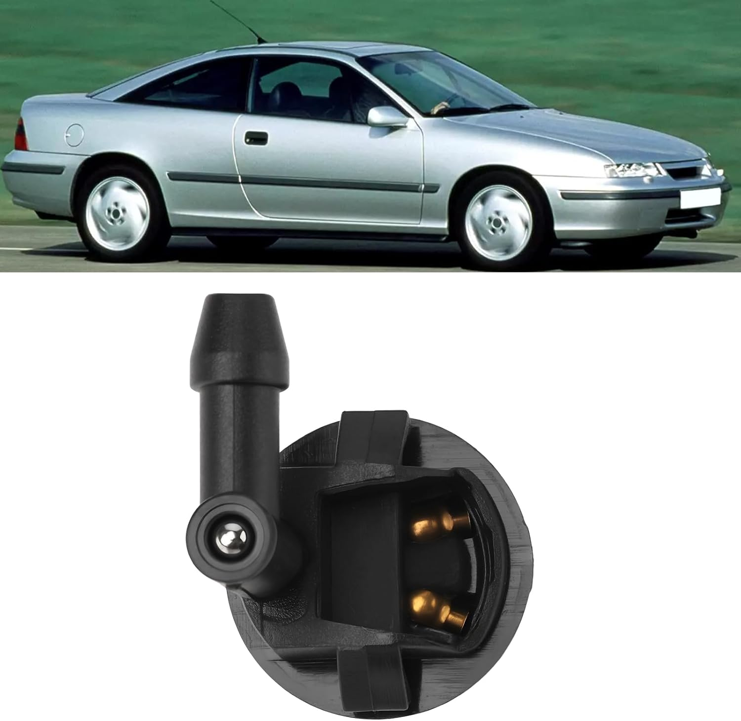 Be in Your Mind 4 Pcs Car Windshield Cleaning Water Spray 1451181 90356178 Compatible with Vauxhall Calibra Combo Corsa Omega image number 6