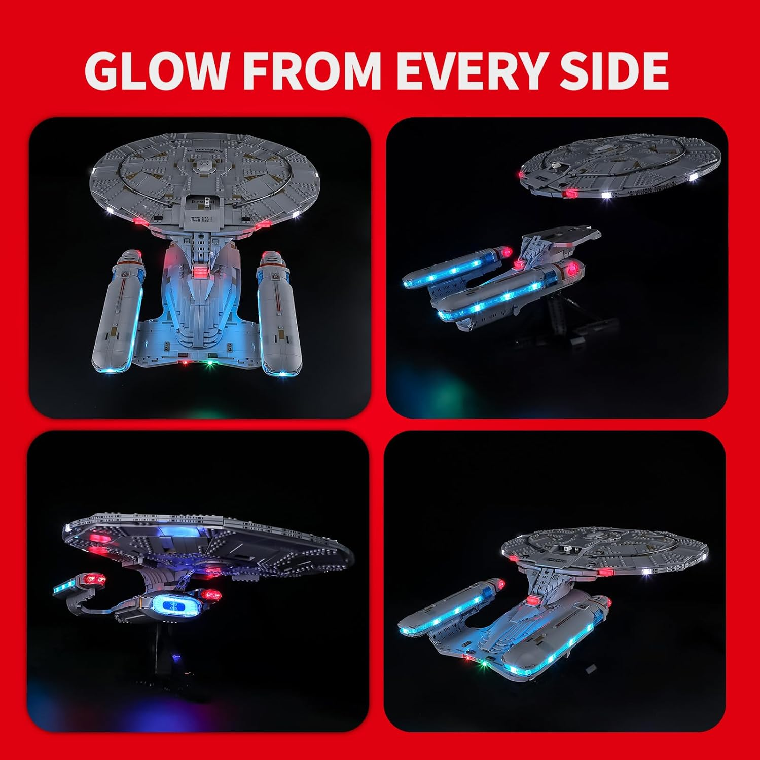 BRIKSMAX 2.0 Light Kit Compatible with  Icons U.S.S. Enterprise NCC-1701-D10356 Building Sets- Original LED Lighting Kits (Accessories Only),Cable-Hiding Tech for Display, Gifts & Collectors image number 1