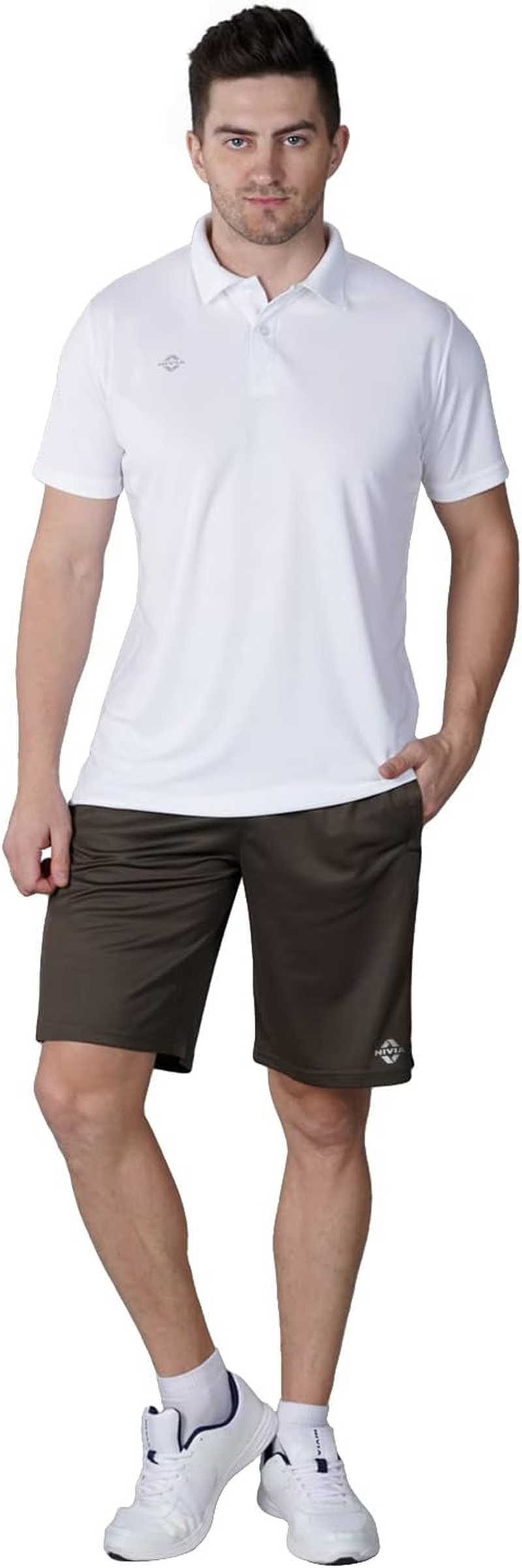 Nivia Sporty_4 Shorts (Olive Green, XXL) | Light Weight | Comfortable | Stylish | Casual | Gym | Running image number 2