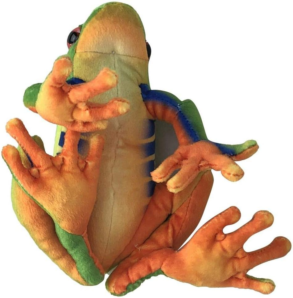 Elka Australia 2899-23 Green Tree Frog Soft Plush Toy, 23 Cm