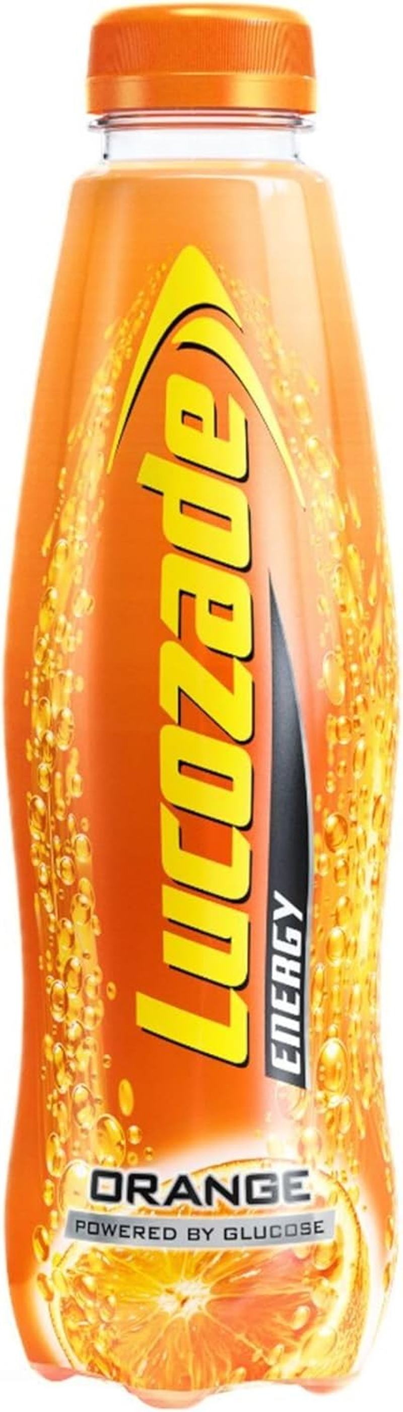 Lucozade Orange Energy Drink, 12 X 380 Milliliters image number 1