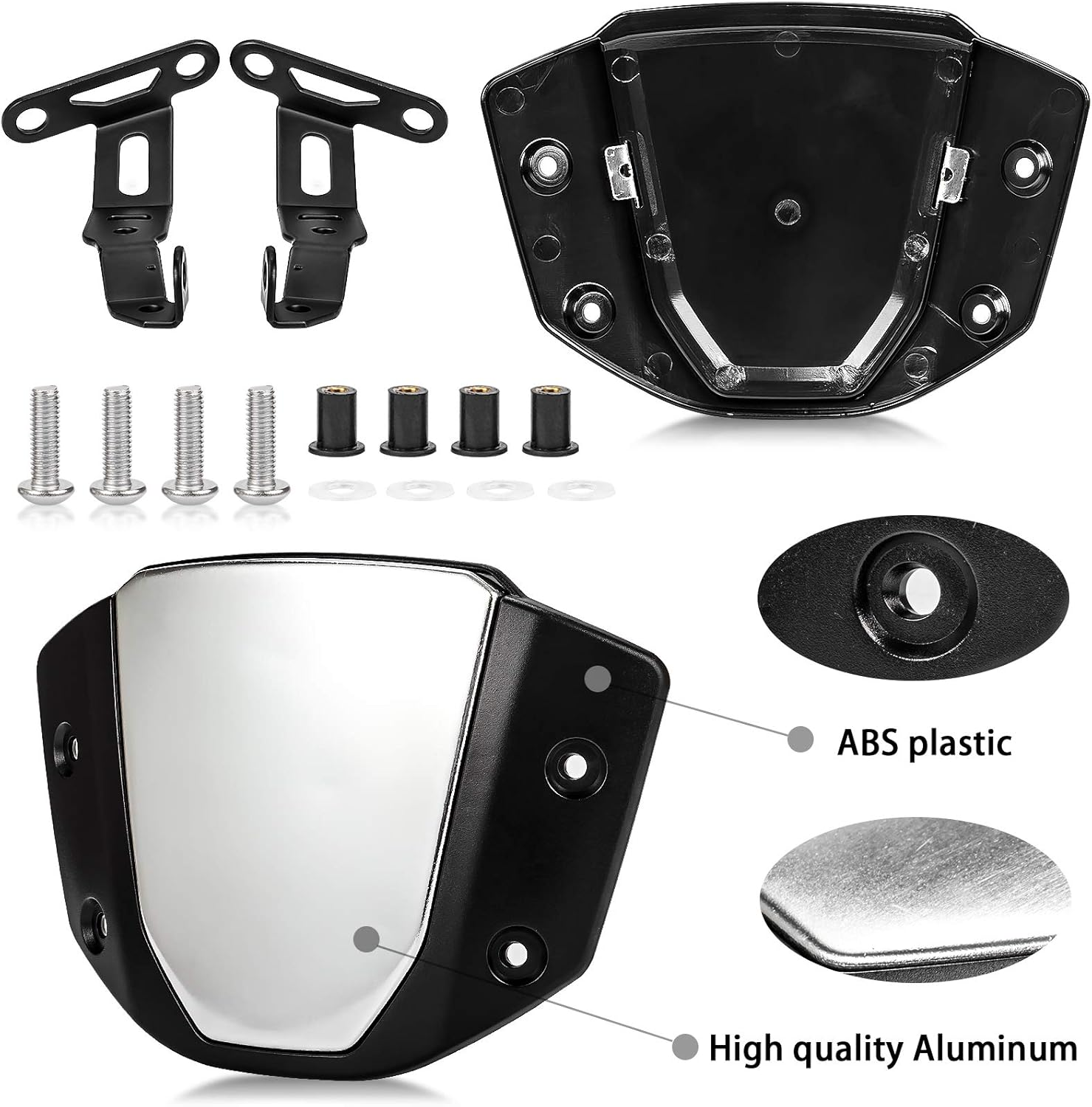 Motorcycle Windscreen Shield Wind Screen Windscreen for CB650R 2019 2020 2021 2022 2023 (Blue) image number 3