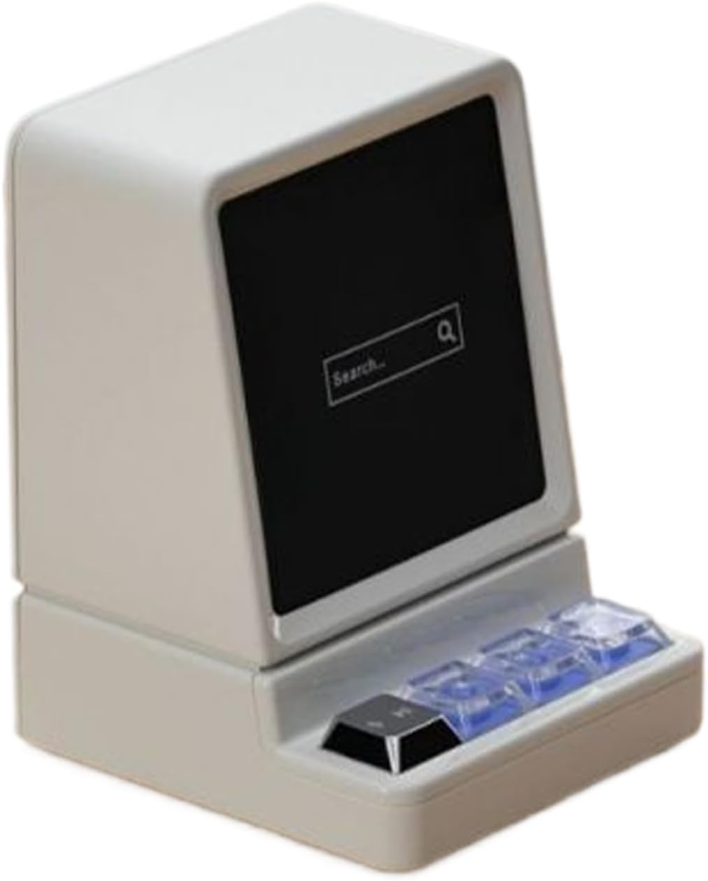 Phone Stand Speaker, Wireless Audio Cellphone Mount, Lightweight Computer Shape Phone Stand with RGB Light and Wireless Speaker for Study Room, Home, Desktop, Travel image number 2