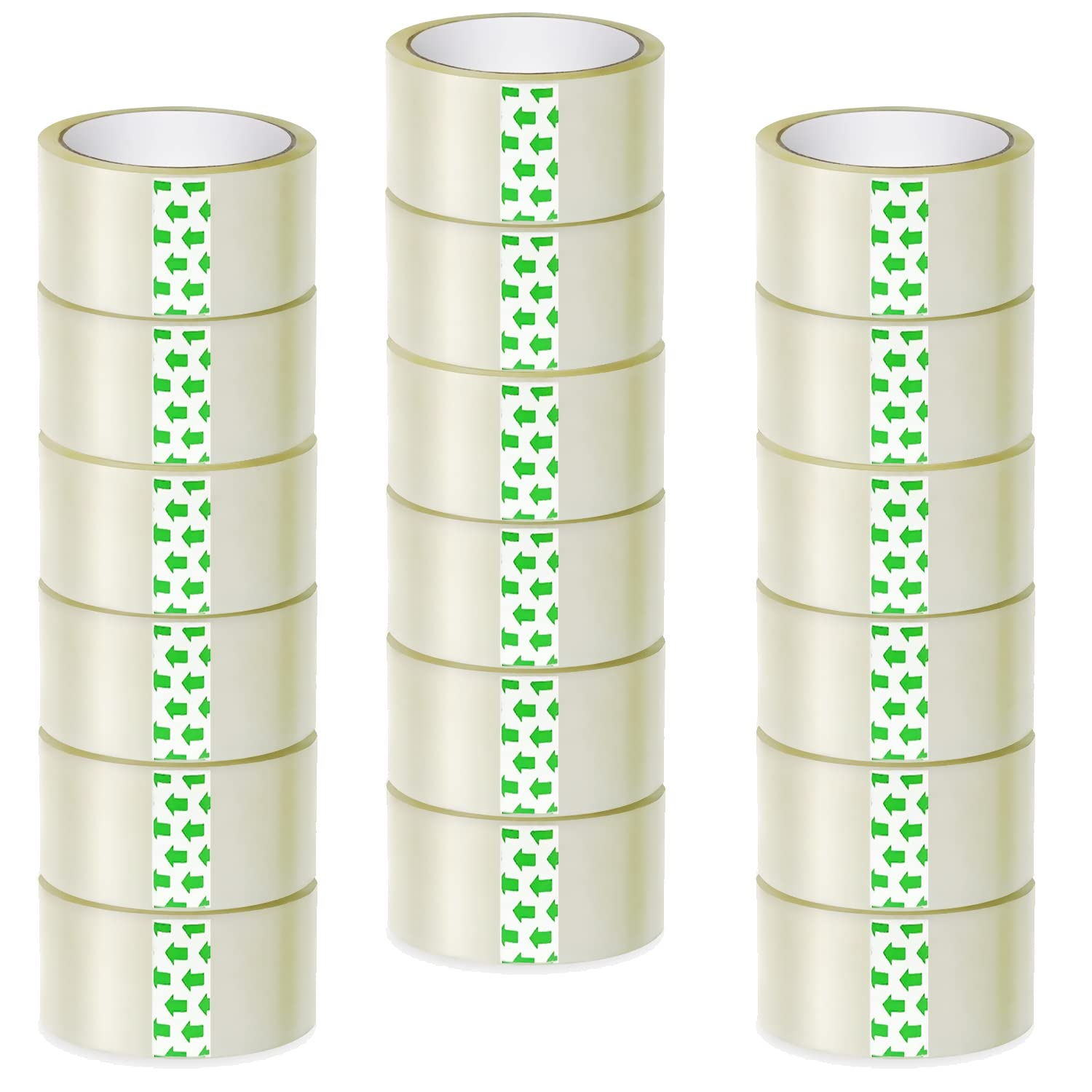 6 Rolls Clear Sticky Packing Tape, 75 Metres X 48 Mm, Sealing Carton Packaging Tape, Thickness 45 Micron, (36 Rolls) image number 1