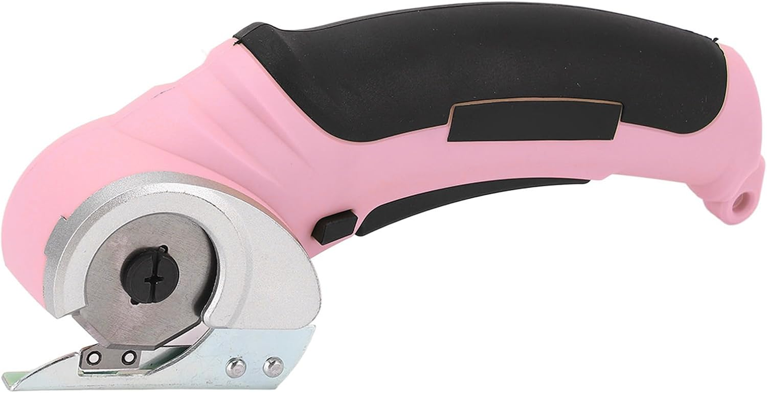 Cordless Fabric Cutter, 240RPM Speed Electric Scissors for Cutting Fabric, Rechargeable with Safety Lock Switch for Fabric Leather Craft 6Mm Cutting Size (Gray)