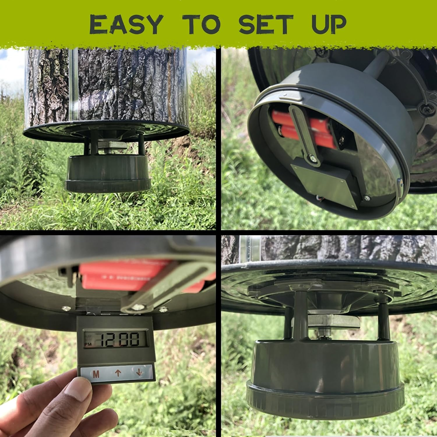 Highwild Deer Feeder Kit - Digital Timer - Metal Spin Plate - Easy Setup - All-In-One image number 2
