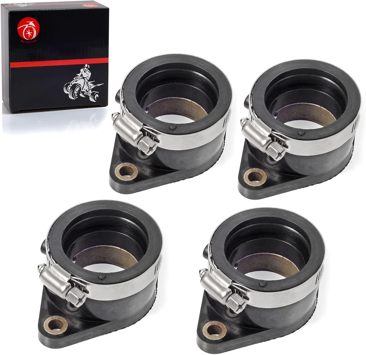 Left Right Carburetor Intake Manifold Boot Compatible with Suzuki Gs850 GS850G GS850GL 1980 1981 1982 1983 13110-45101 13120-4510 image number 1