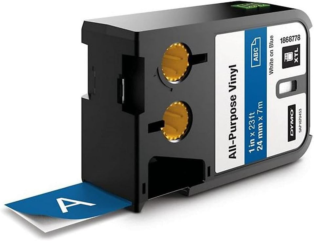 Dymo XTL All-Purpose Vinyl 1/2" (12 Mm) - Black on White