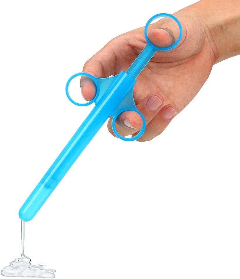 Lube Applicator for Women Man, 2PCS Injector with 10Ml Scale Smooth Rounded Cap, Reusable, Easy to Clean image number 6