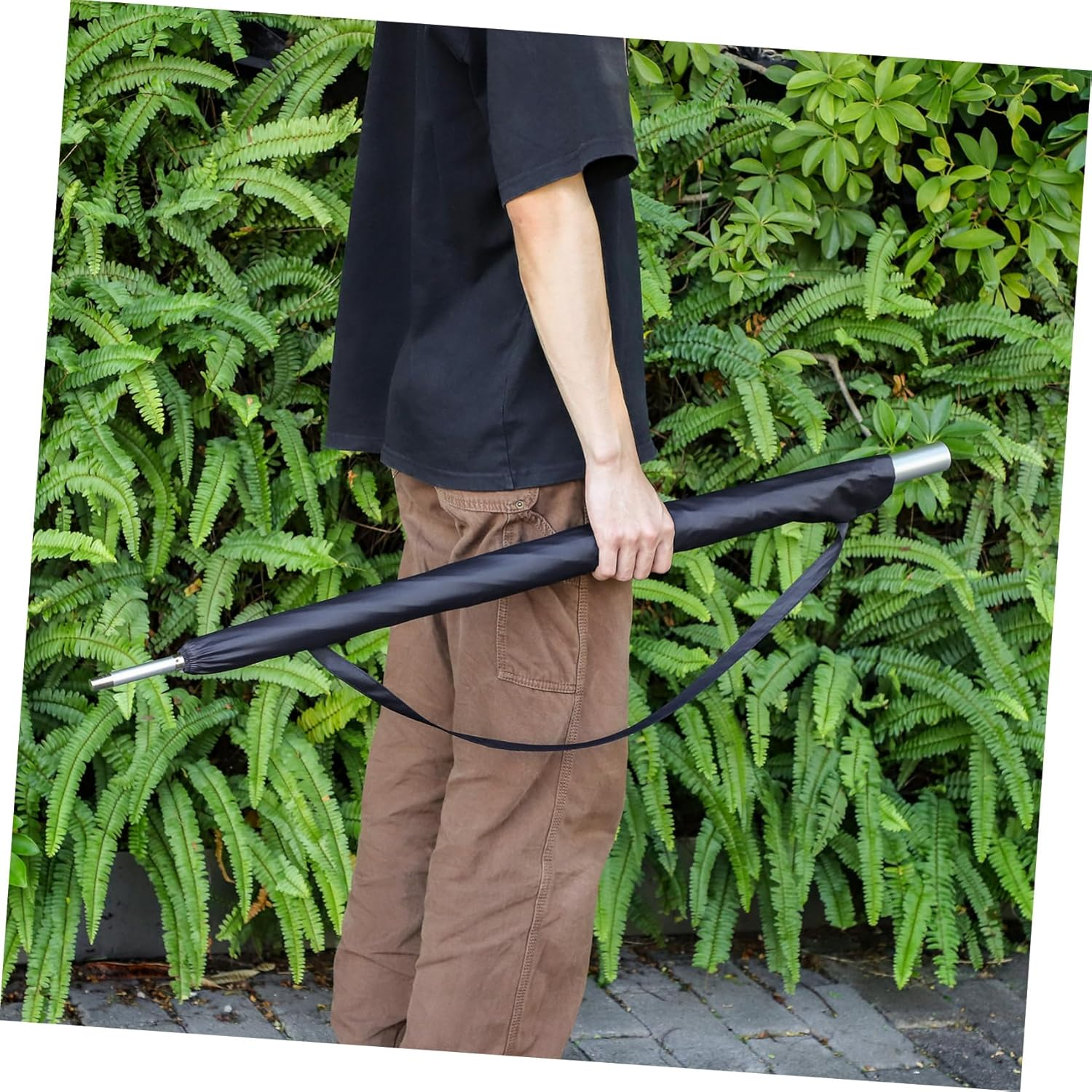 HOLIDYOYO 2Pcs Umbrella Cover Umbrella Sleeves Umbrella Holder Cover Umbrella Storage Bag Umbrella Shoulder Bags Umbrella Carrier Water Proof Travel Beach Umbrella Impact Cloth image number 4