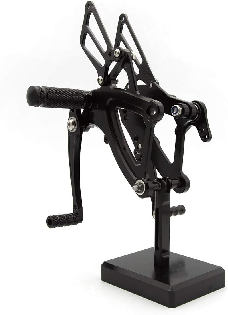 CNC CBR500R 13-19 Motorcycle Adjustable Rearsets Foot Pegs Rear Set Footpeg Brake Shift Pedal Compatible with CBR500R CBR400R CB500F CB400F 2013-2019 Black image number 5