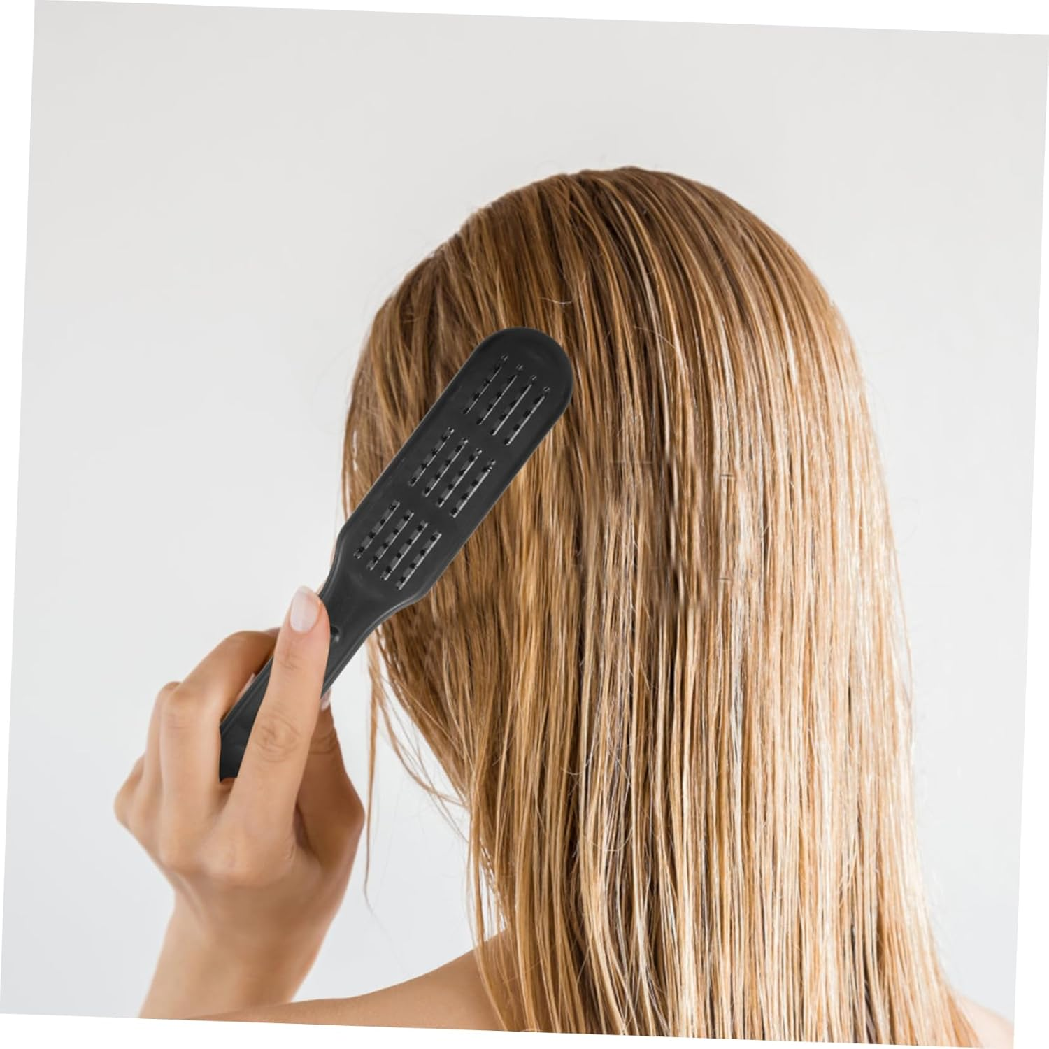 HEALEEP Hair Straightening Brush Double Sided Styling Tool for Salon Use Static Shape Comb for Frizz Hair Durable and Bristle Materials for Daily and Travel image number 4