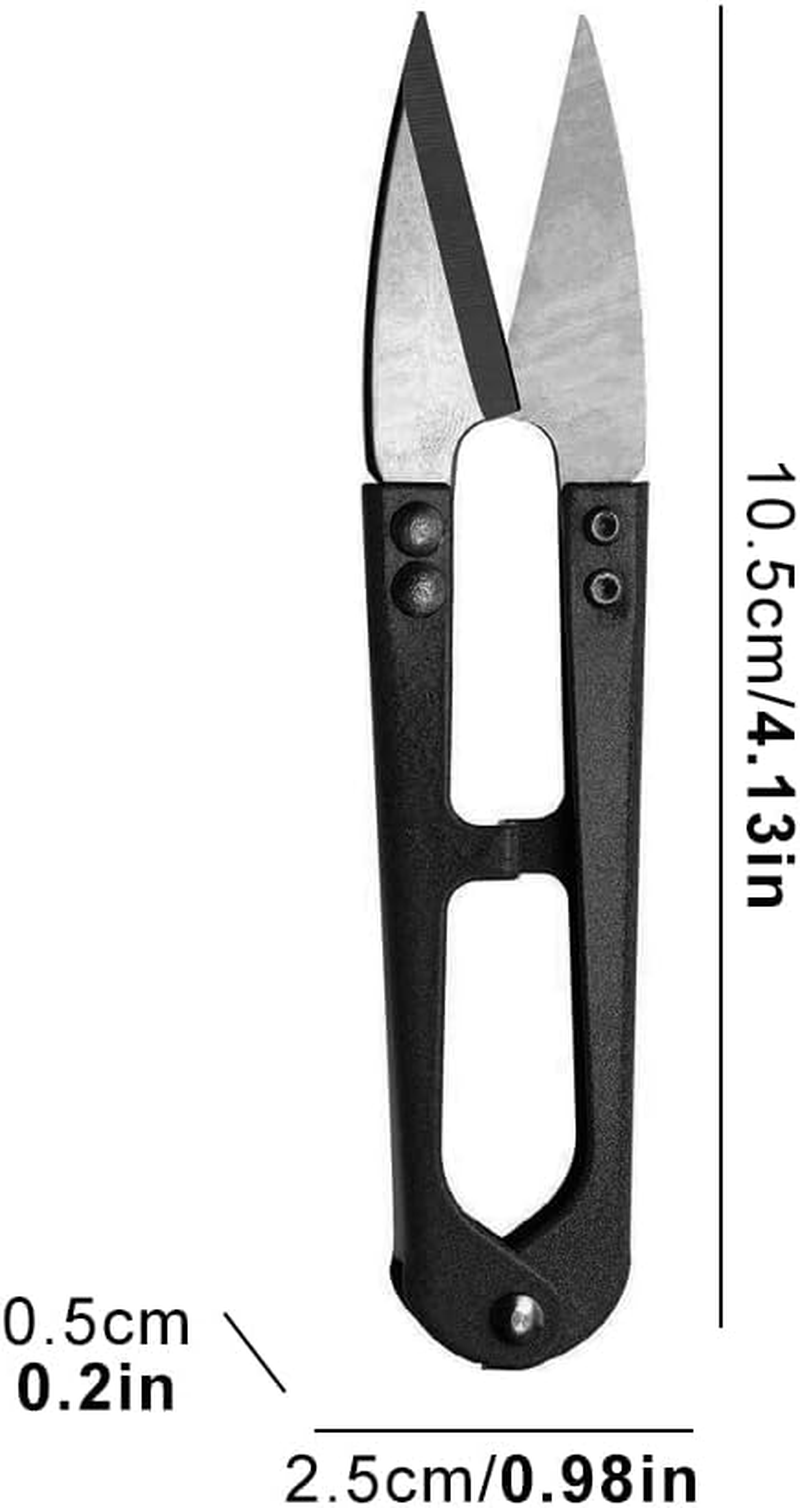 3 Pcs Sewing Scissors,4.1Inch Thread Clipper,U-Shaped Yarn Thread Cutter Small Snips Trimming Nipper - Great for Stitch, Mini DIY Supplies (Multicolored-3) image number 1