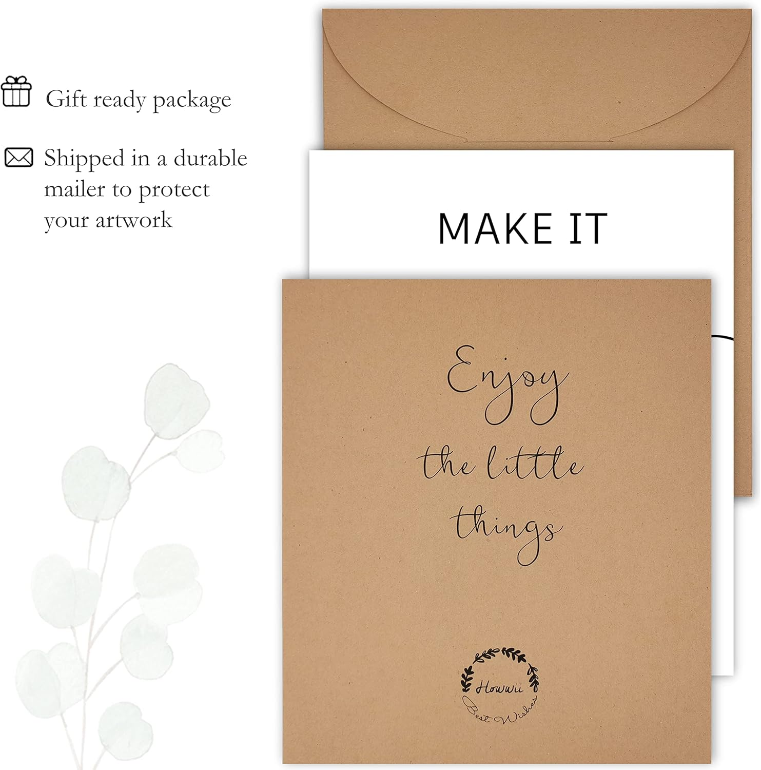 Inspirational Wall Art Office Decor, Motivational UNFRAMED Wall Art Prints for Bedroom | Living Room | Office | Classroom, Black and White Daily Positive Affirmations Poster for Women Men Kids, Set of 4, 8"X10" image number 3