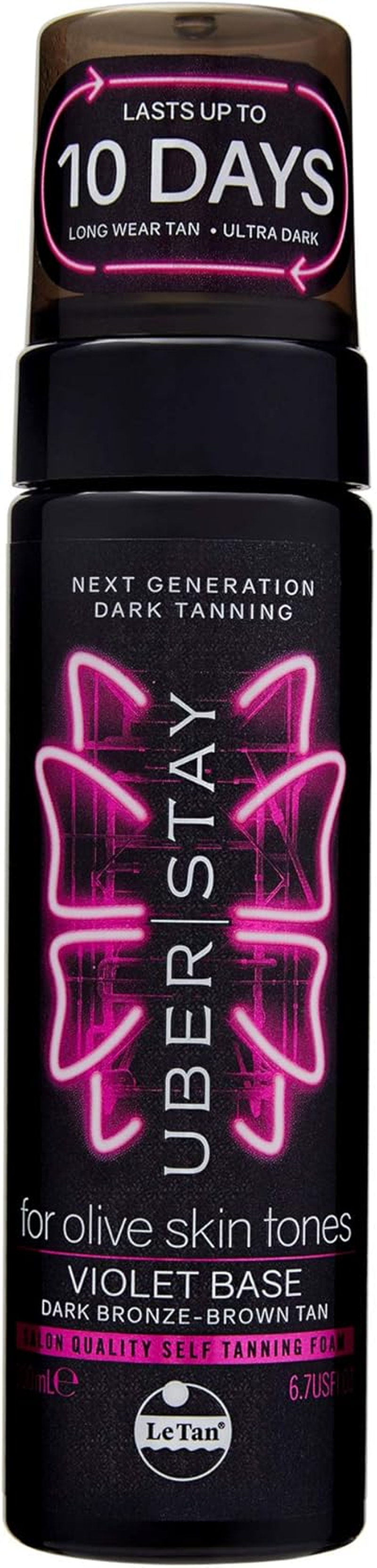 UBER STAY SELF TANNING FOAM VIOLET BASE 200ML