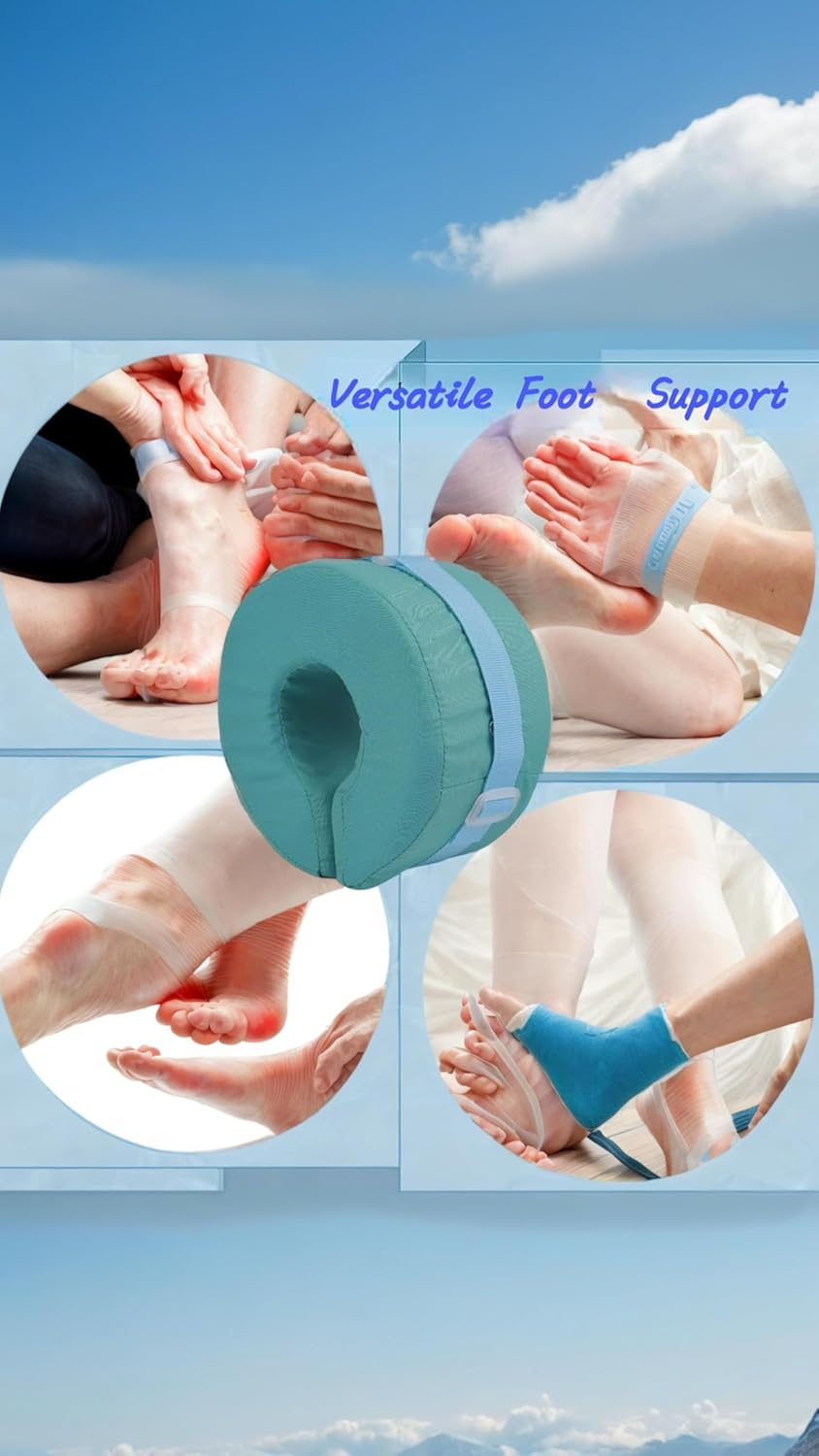 2 Pcs Foot Elevation Pillows - Ankle Heel Elevator Wedges for Support & Recovery - Medical Cushion for Bed Sore, Pressure Ulcer, Surgery - Leg Rest Foam Pillow Set image number 4