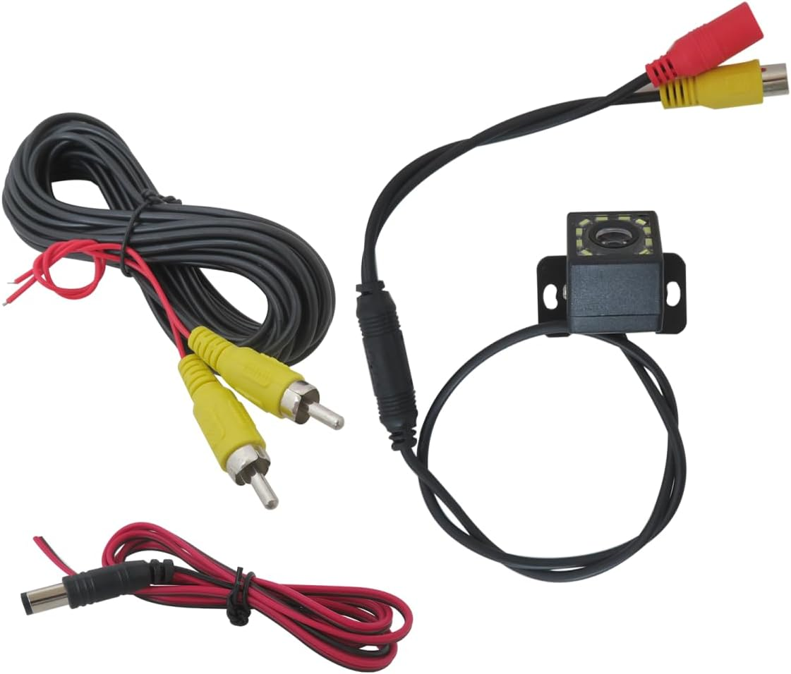 Lingsee Car Backup Camera, Waterproof HD 12 LED Night Vision Rear View Camera, 170&deg; Wide View Angle Long License Plate Frame Camera, Universal for Cars, SUV, Trucks, RV image number 3