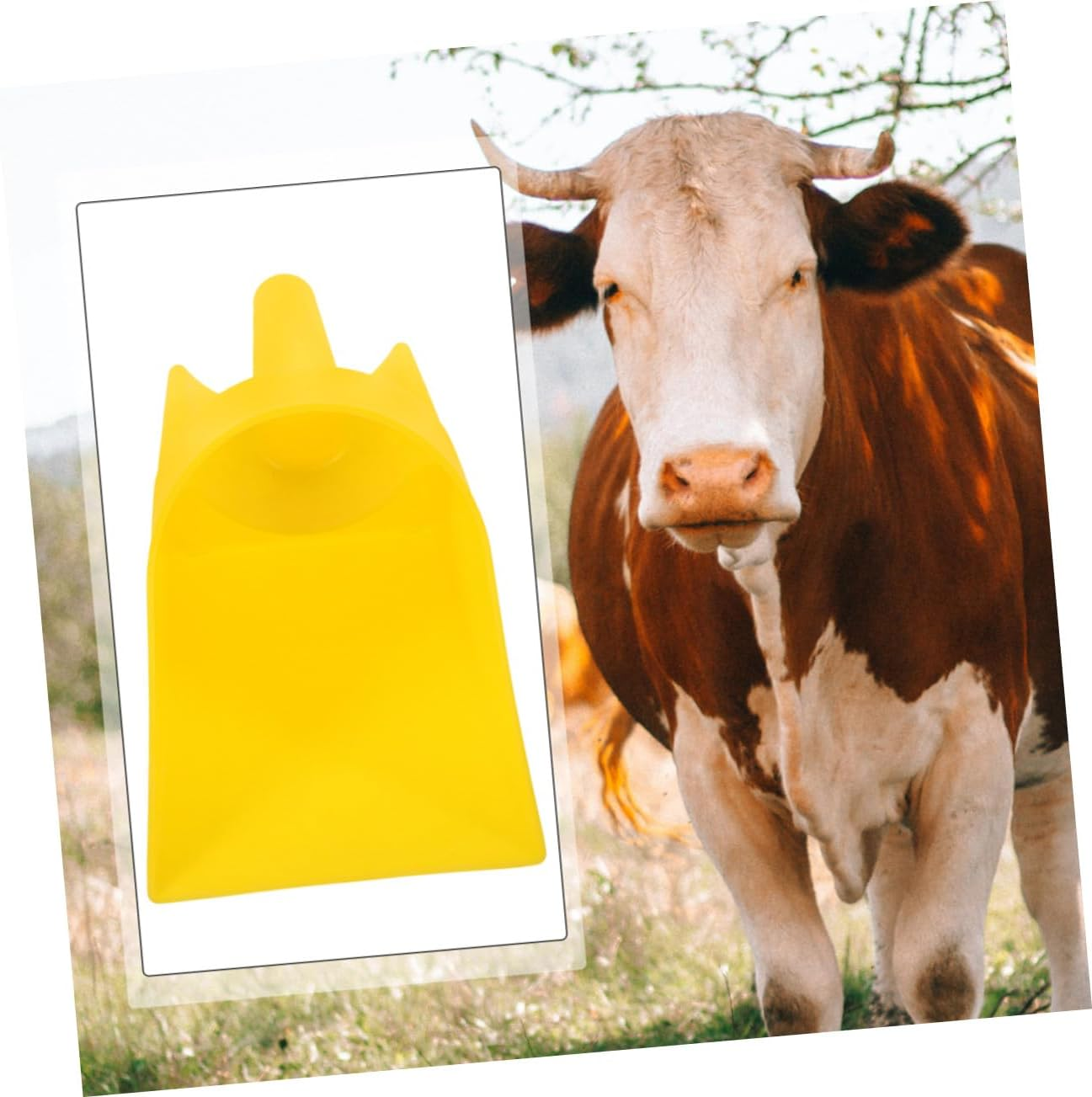 Abaodam Large Plastic Feed Scoop for Livestock Thickened Sturdy Utility Feeding Shovel 2Pcs for Pig Cattle Sheep Poultry Feeding image number 6