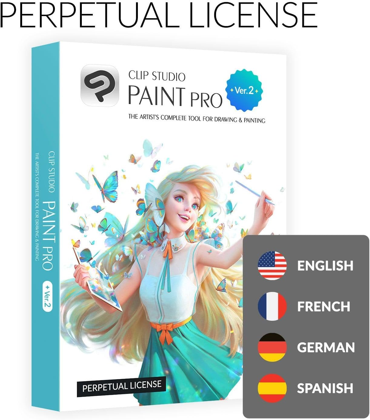 CLIP STUDIO PAINT PRO - Version 2 | Perpetual License | for Microsoft Windows and Macos image number 2