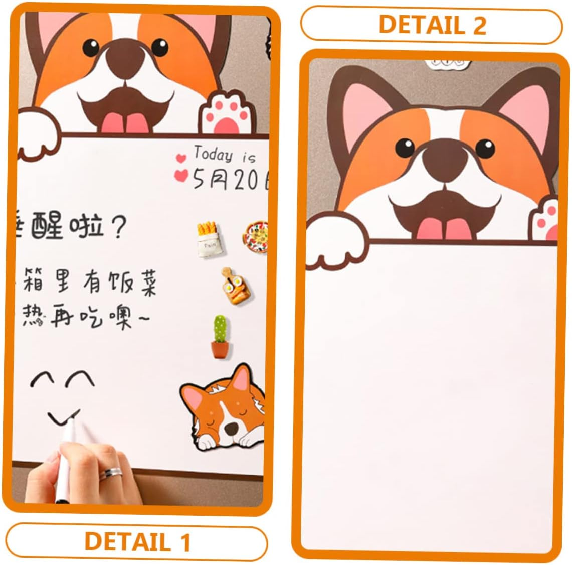 COHEALI Practical Fridge Dry Erase Board Adorable Planning Boards for Fridge Magnetic Planning Home Supply image number 6