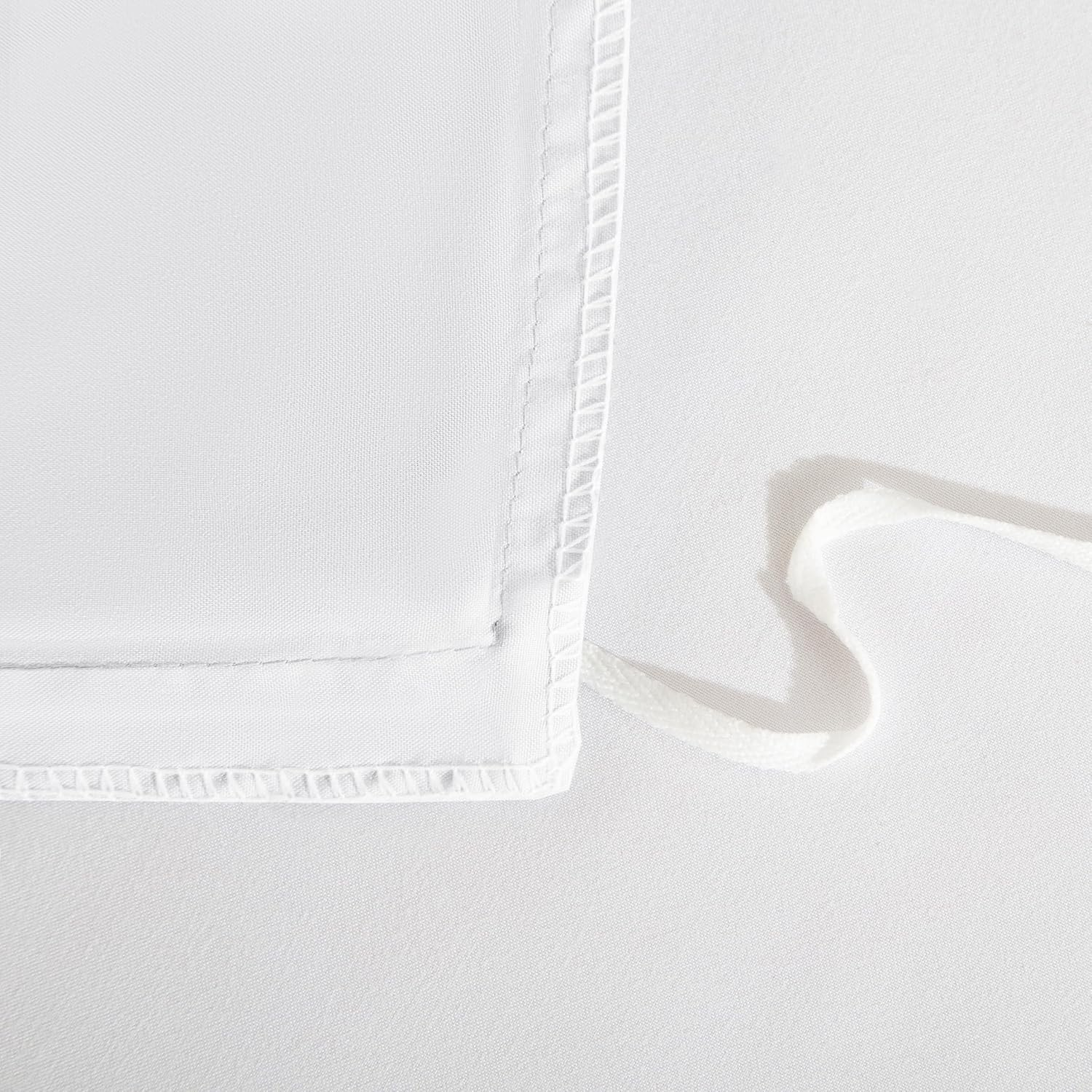 ISMATE Premium Quilt Cover Set,1800 TC Ultra Soft Bamboo Touch Microfiber Doona Cover Bedding Set in Solid Plain Color 3 Pcs Set (White, Queen) image number 2